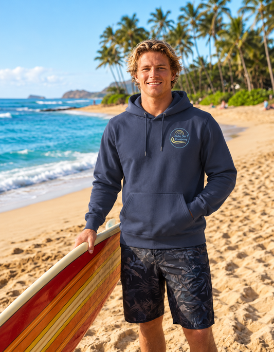 Hawaii Sea Turtle Wave Surf Hoodie