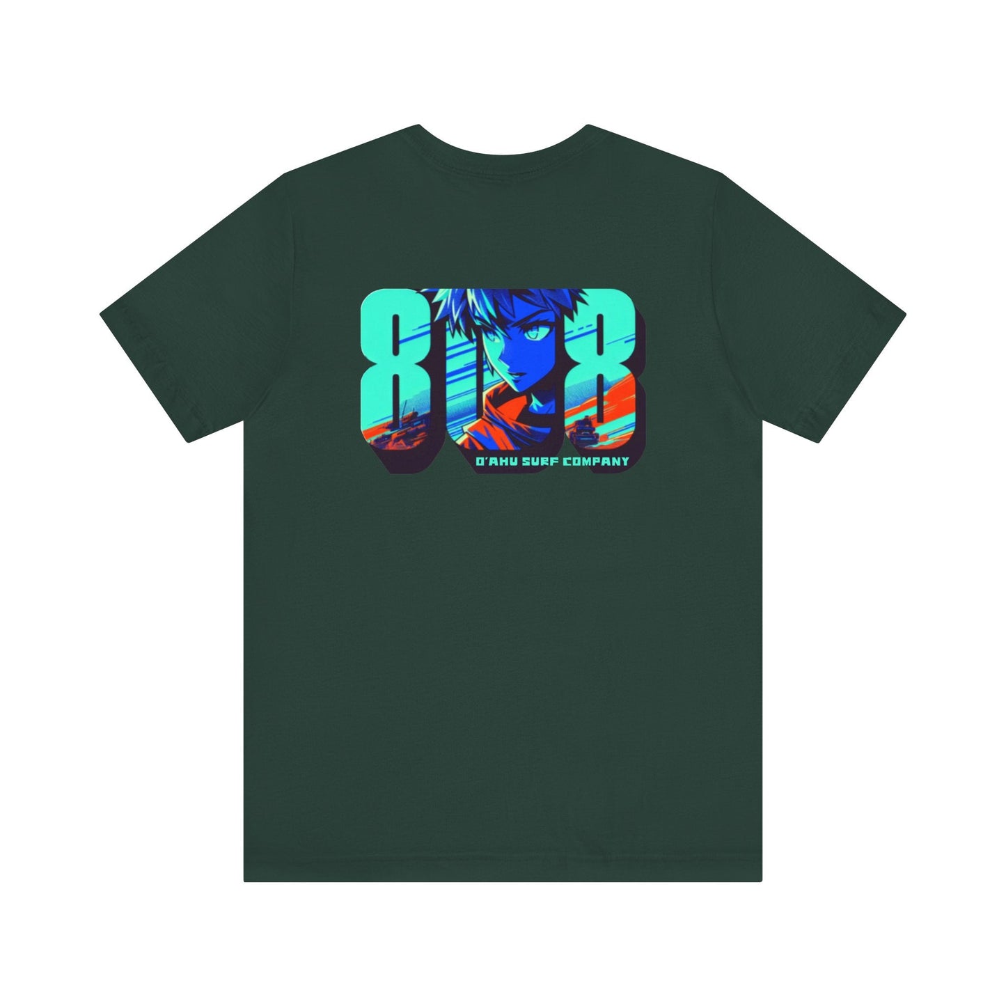 808 Hawaii Anime Vibes T-shirt - O'ahu Surf Company