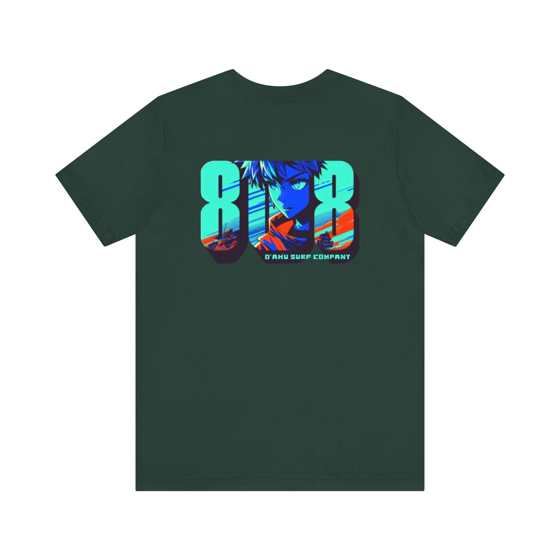 808 Hawaii Anime Vibes T-shirt - O'ahu Surf Company