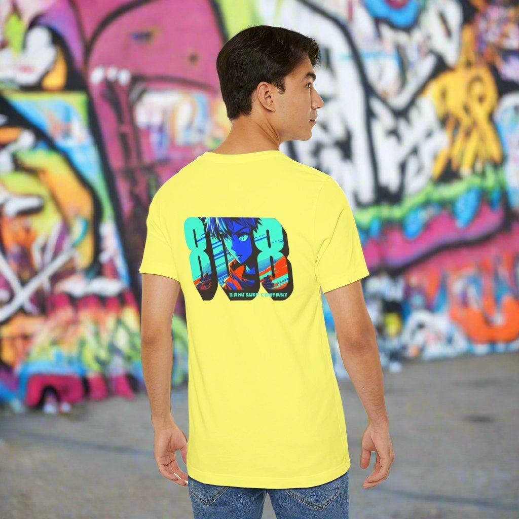 808 Hawaii Anime Vibes T-shirt - O'ahu Surf Company