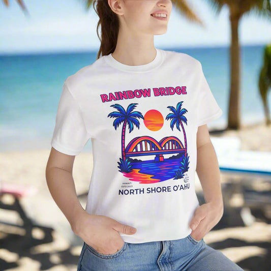 Rainbow Bridge Haleiwa North Shore Oahu Hawaii T-Shirt