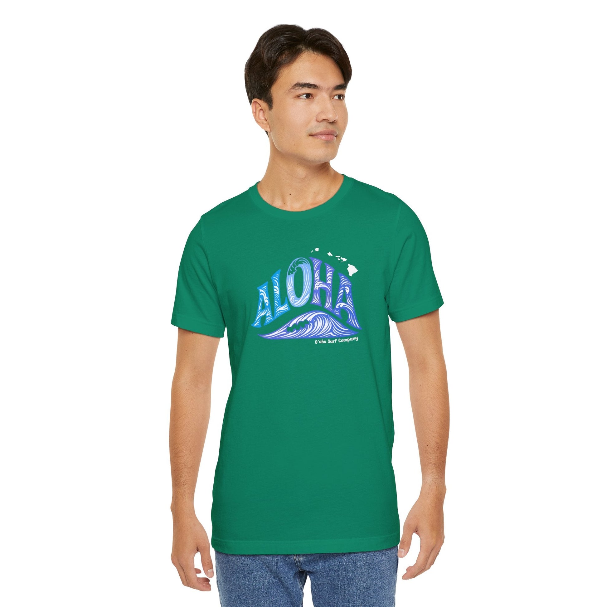 Aloha Hawaii Ocean Wave TShirt - O'ahu Surf Company