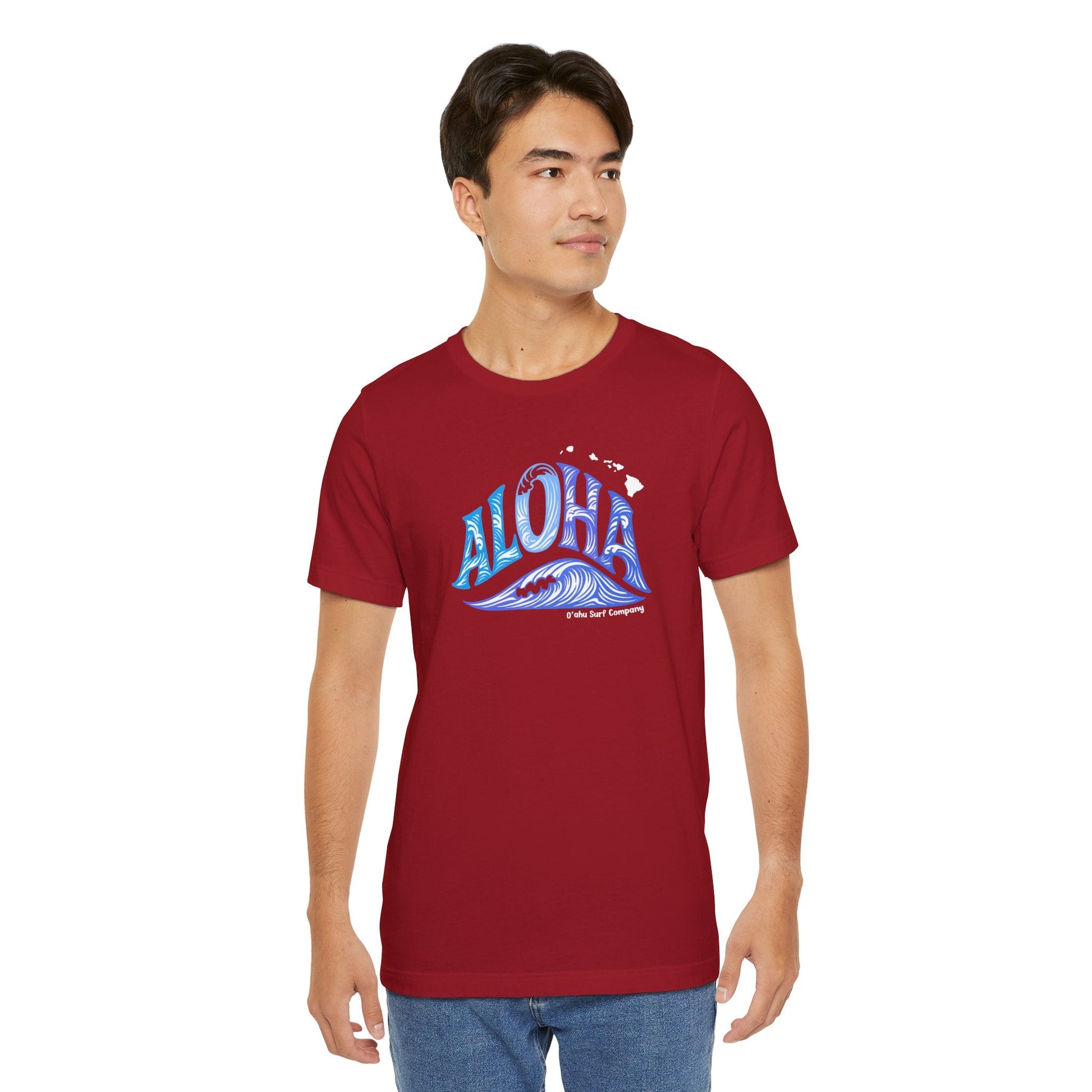 Aloha Hawaii Ocean Wave TShirt - O'ahu Surf Company