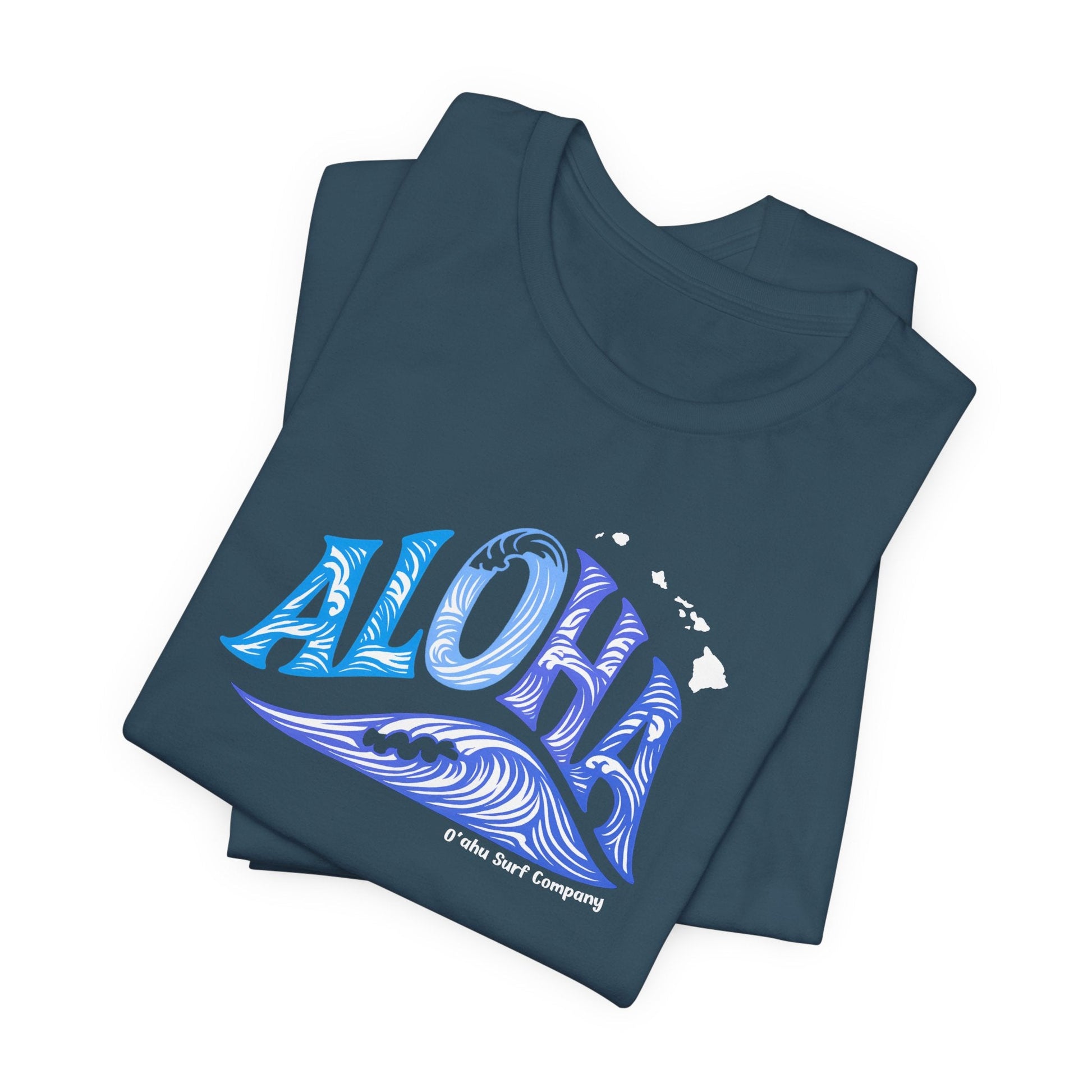 Aloha Hawaii Ocean Wave TShirt - O'ahu Surf Company