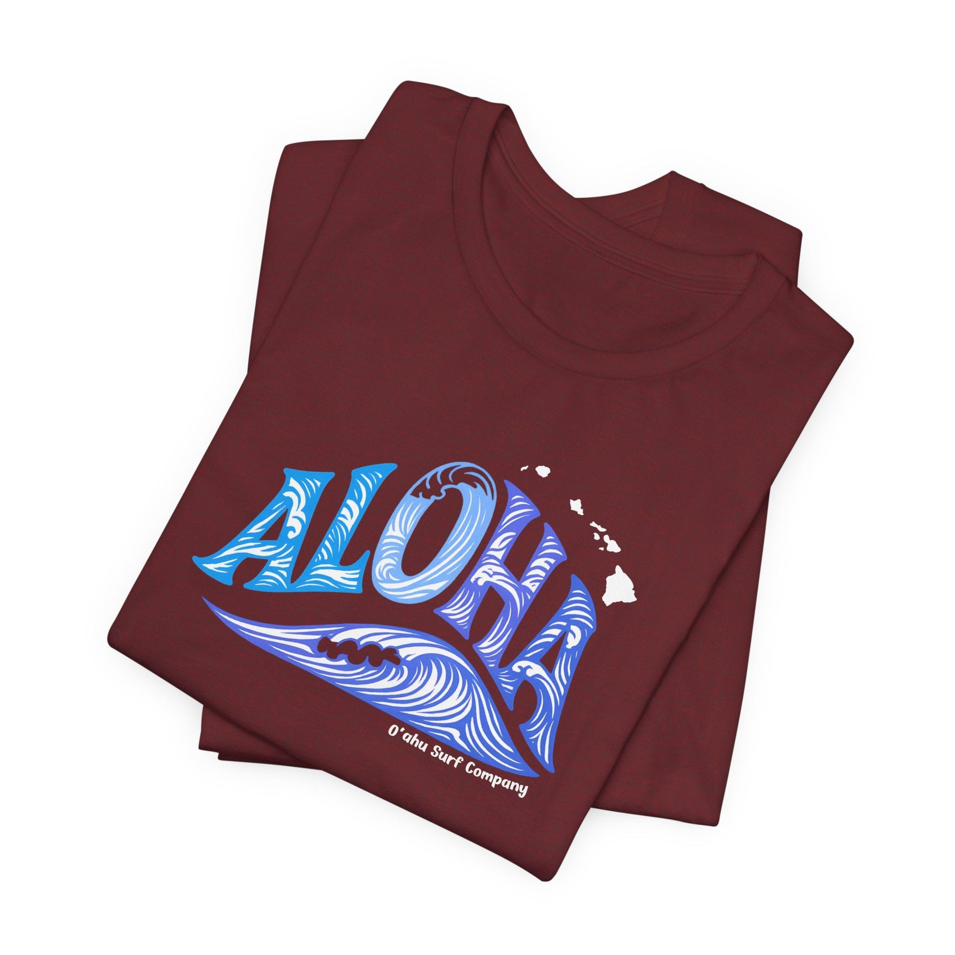 Aloha Hawaii Ocean Wave TShirt - O'ahu Surf Company