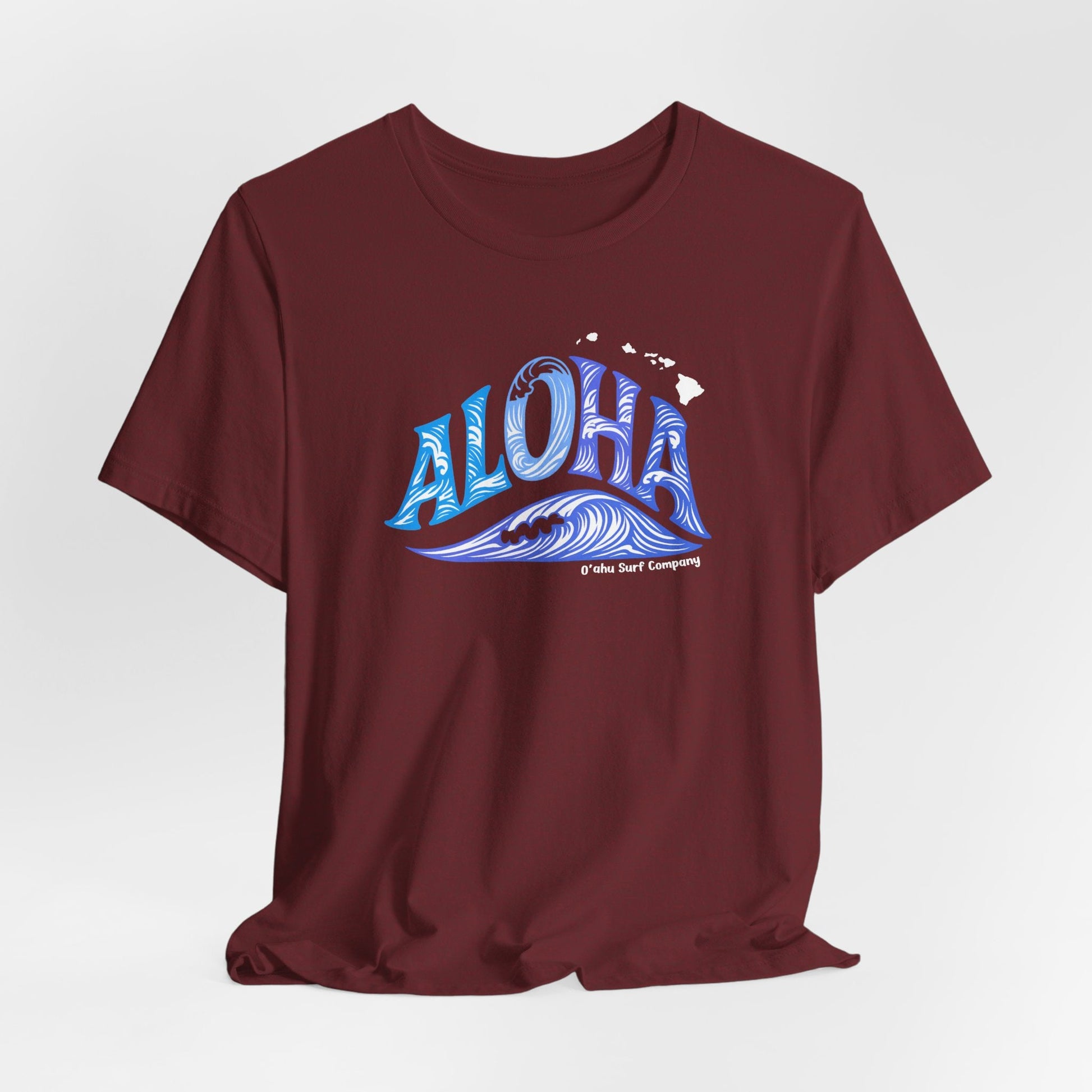 Aloha Hawaii Ocean Wave TShirt - O'ahu Surf Company