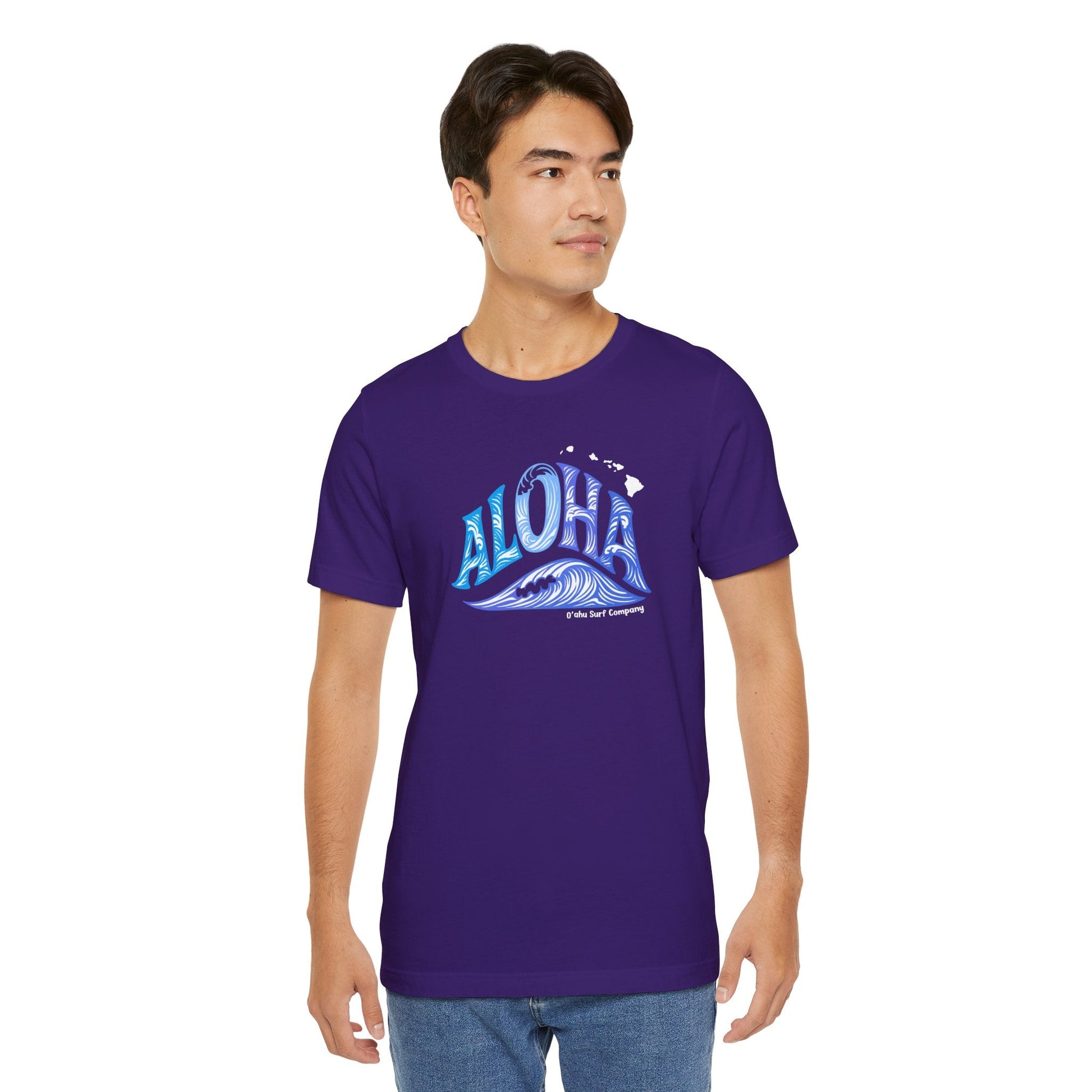 Aloha Hawaii Ocean Wave TShirt - O'ahu Surf Company