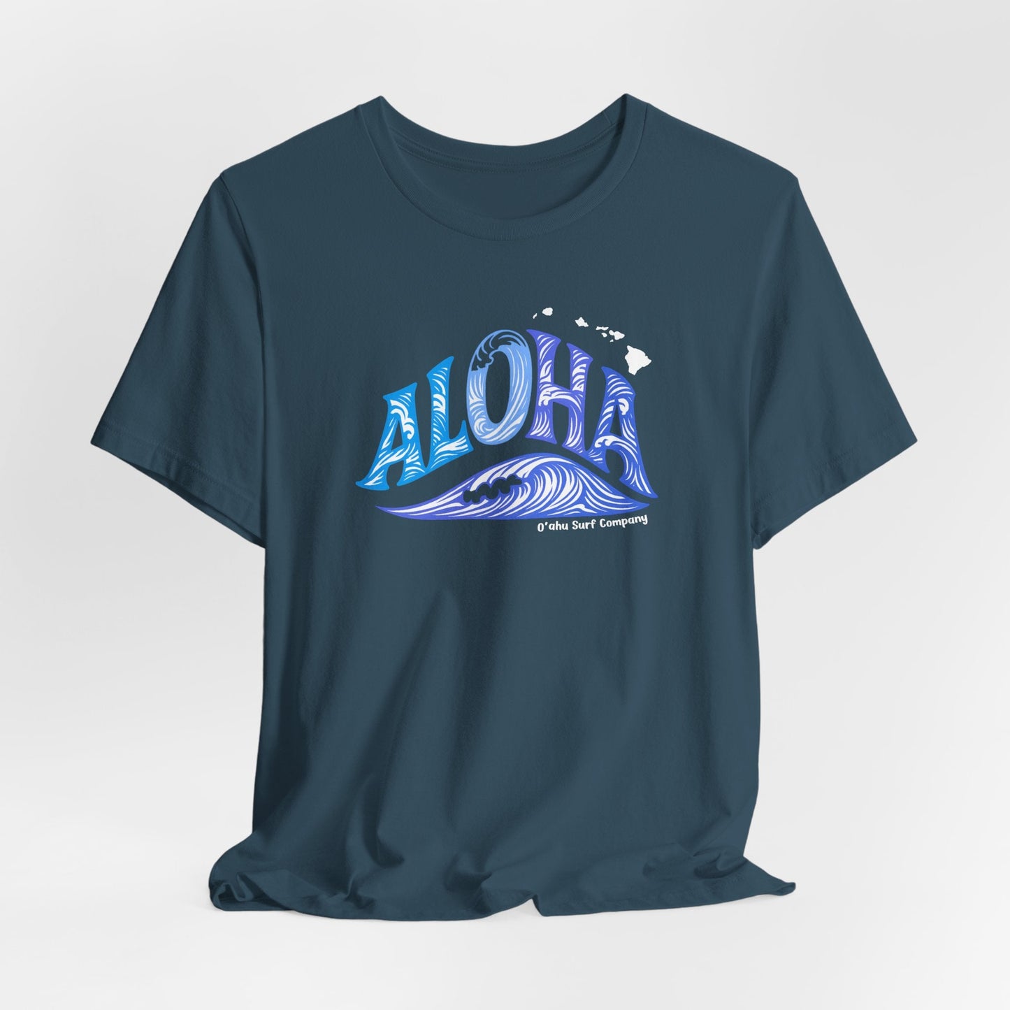Aloha Hawaii Ocean Wave TShirt - O'ahu Surf Company