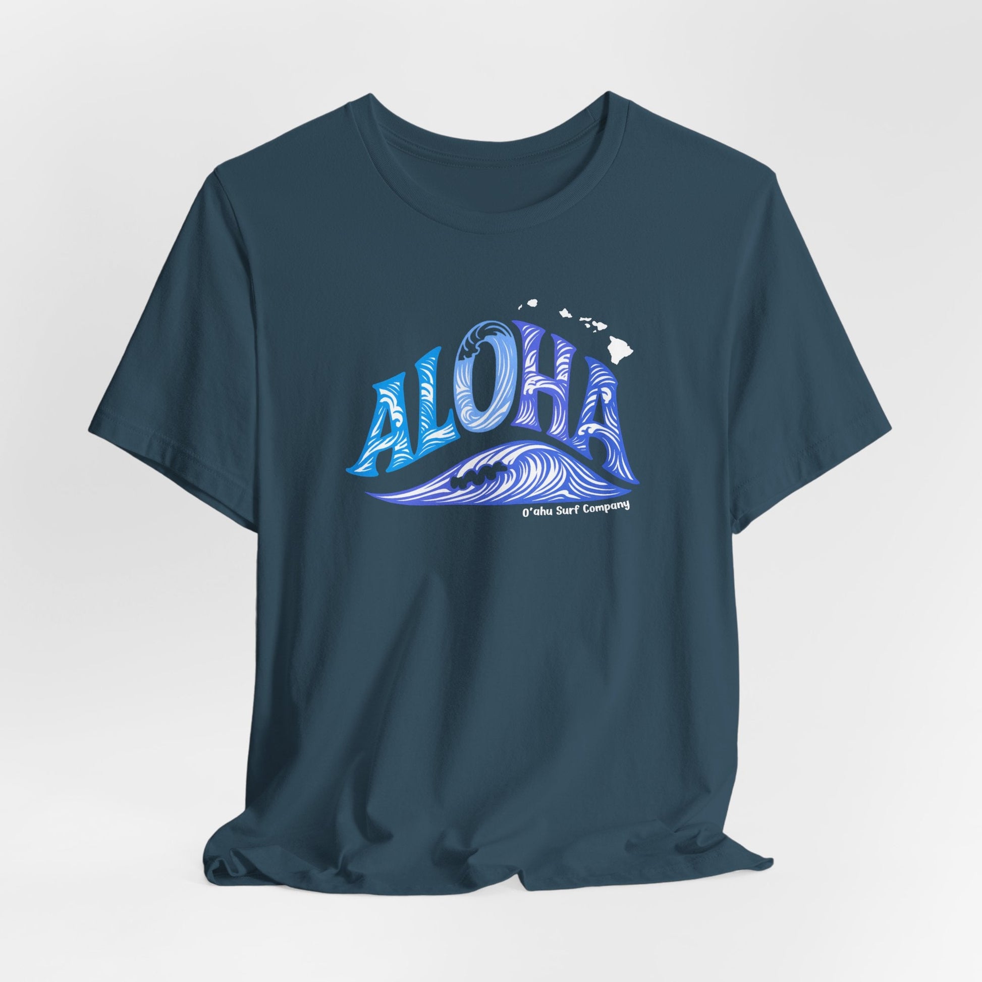 Aloha Hawaii Ocean Wave TShirt - O'ahu Surf Company