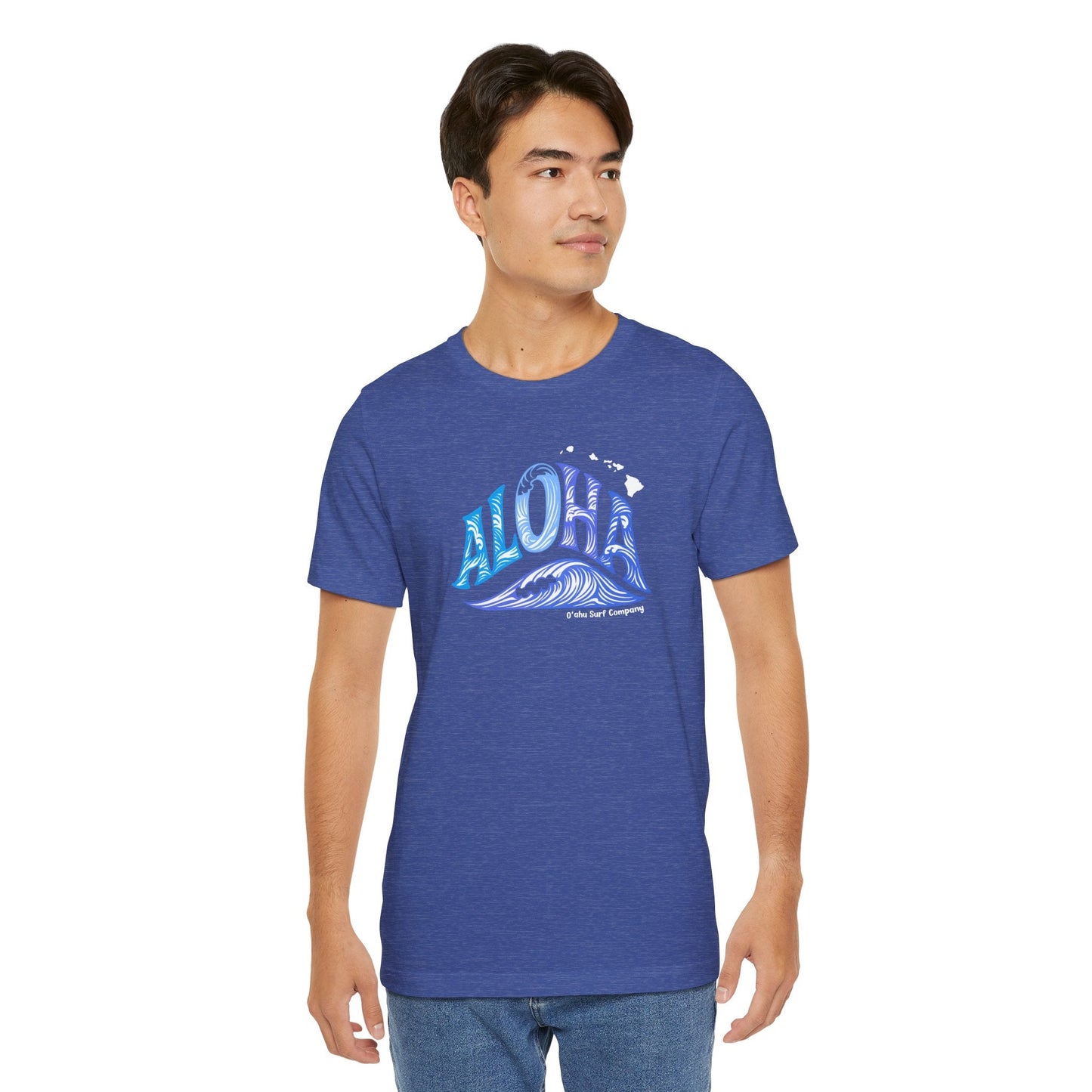 Aloha Hawaii Ocean Wave TShirt - O'ahu Surf Company