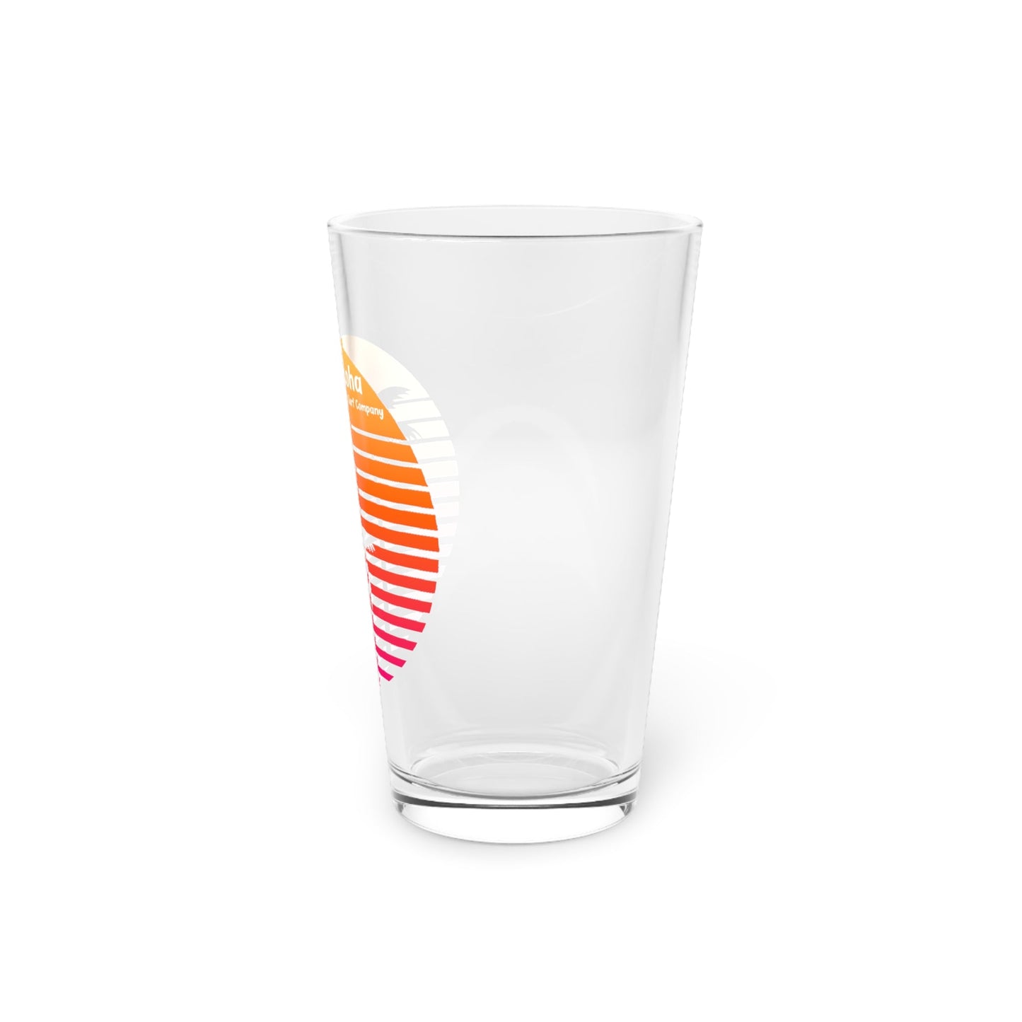 Aloha O'ahu Surf Company Hawaii Pint Glass - O'ahu Surf Company