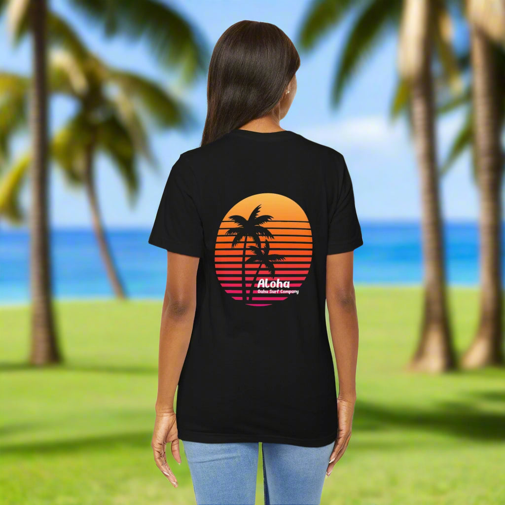 Aloha Sunset Hawaii Vacation TShirt - O'ahu Surf Company