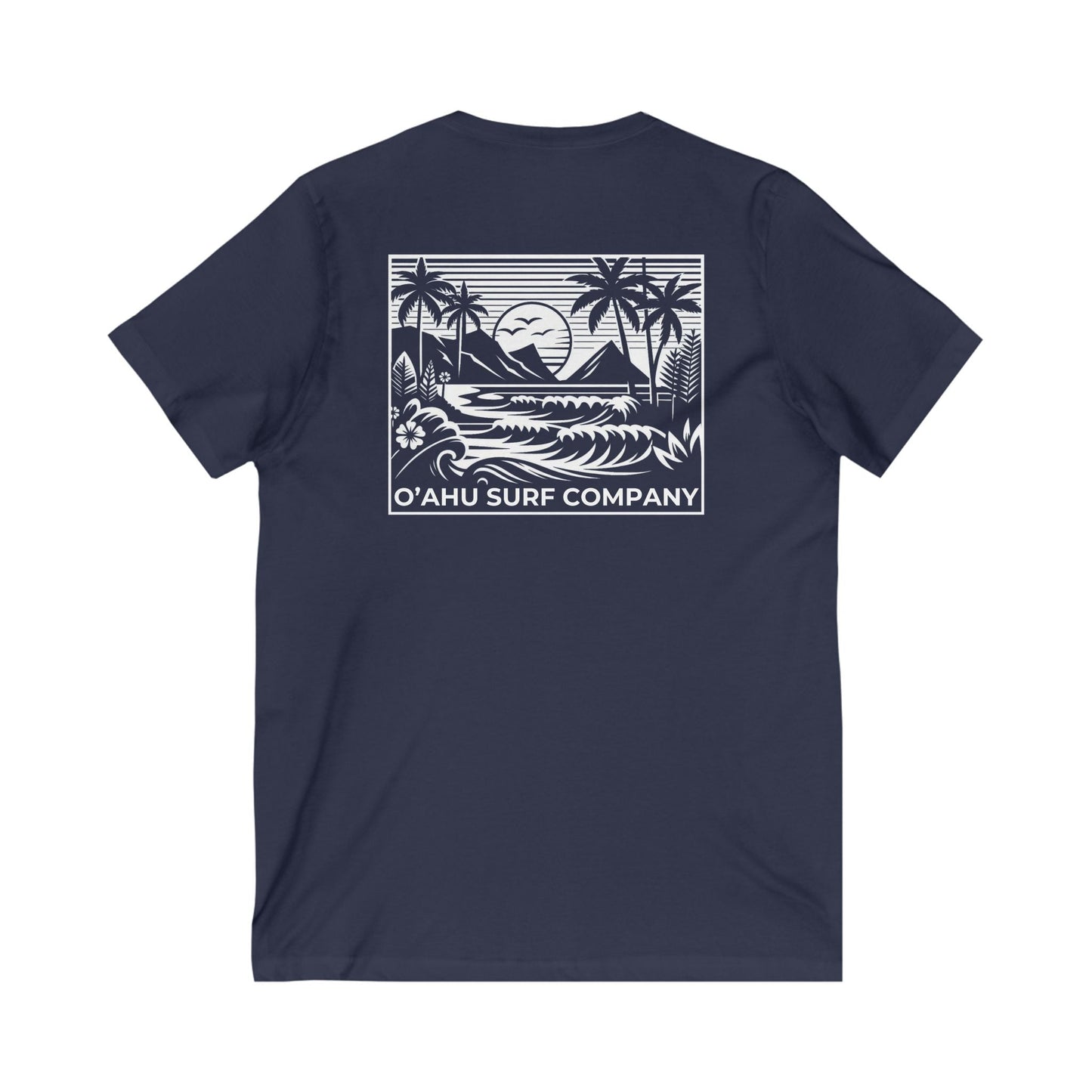 Beach Day Oahu V - Neck T-shirt - O'ahu Surf Company