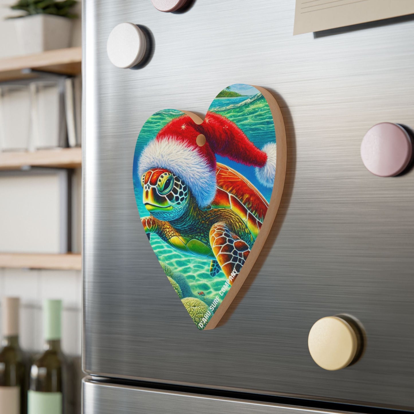 Hawaii Sea Turtle Holiday Wooden Ornament - O'ahu Surf Company