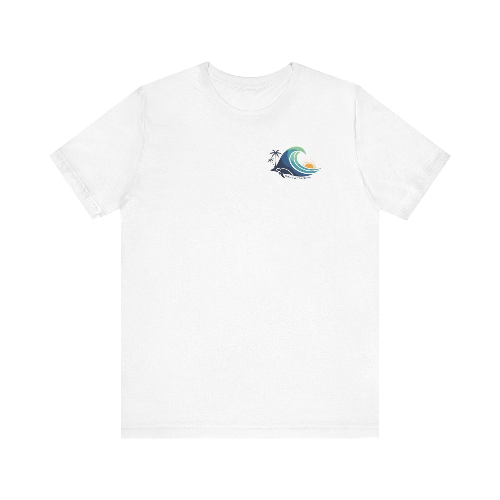 Hawaiian Turtle Ocean Wave Men’s Graphic Tee - O'ahu Surf Company