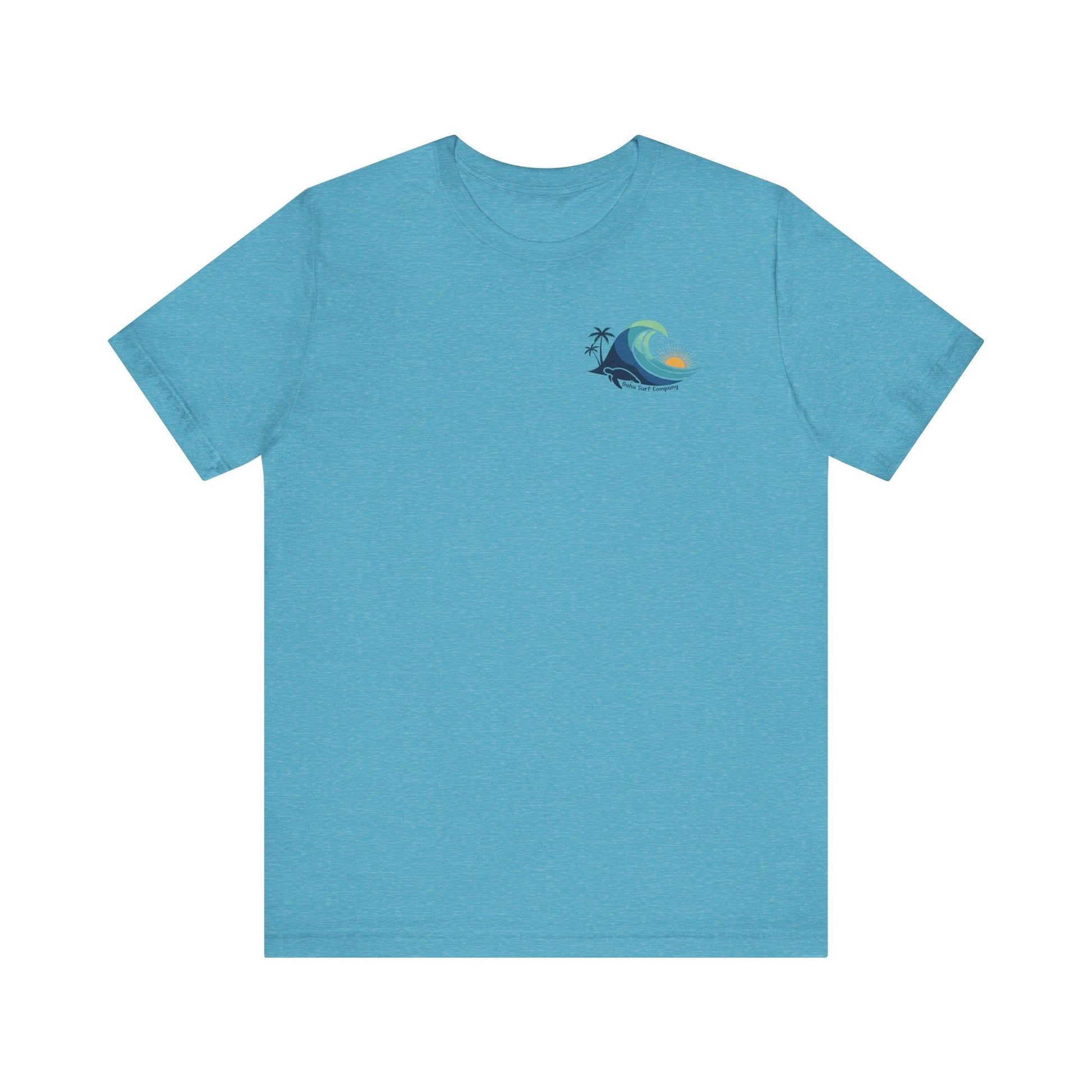 Hawaiian Turtle Ocean Wave Men’s Graphic Tee - O'ahu Surf Company