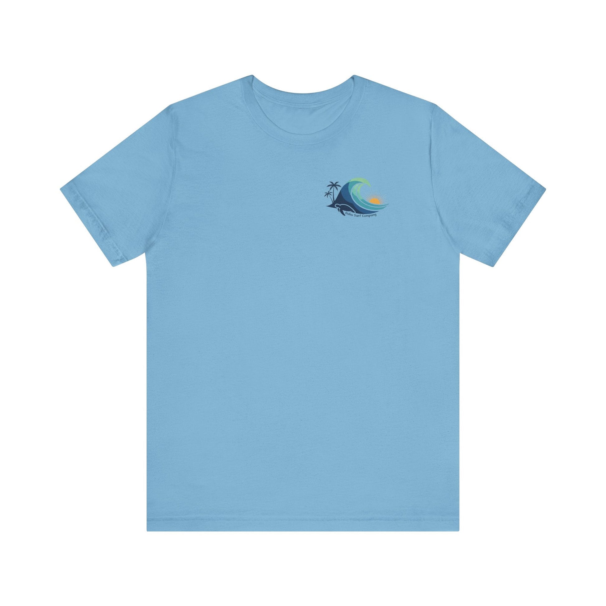 Hawaiian Turtle Ocean Wave Men’s Graphic Tee - O'ahu Surf Company