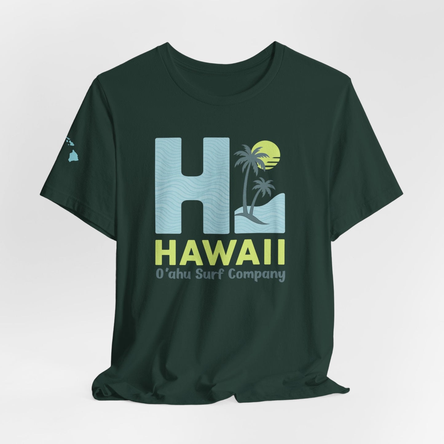 HI Hawaii Mens Island Style Tee - O'ahu Surf Company