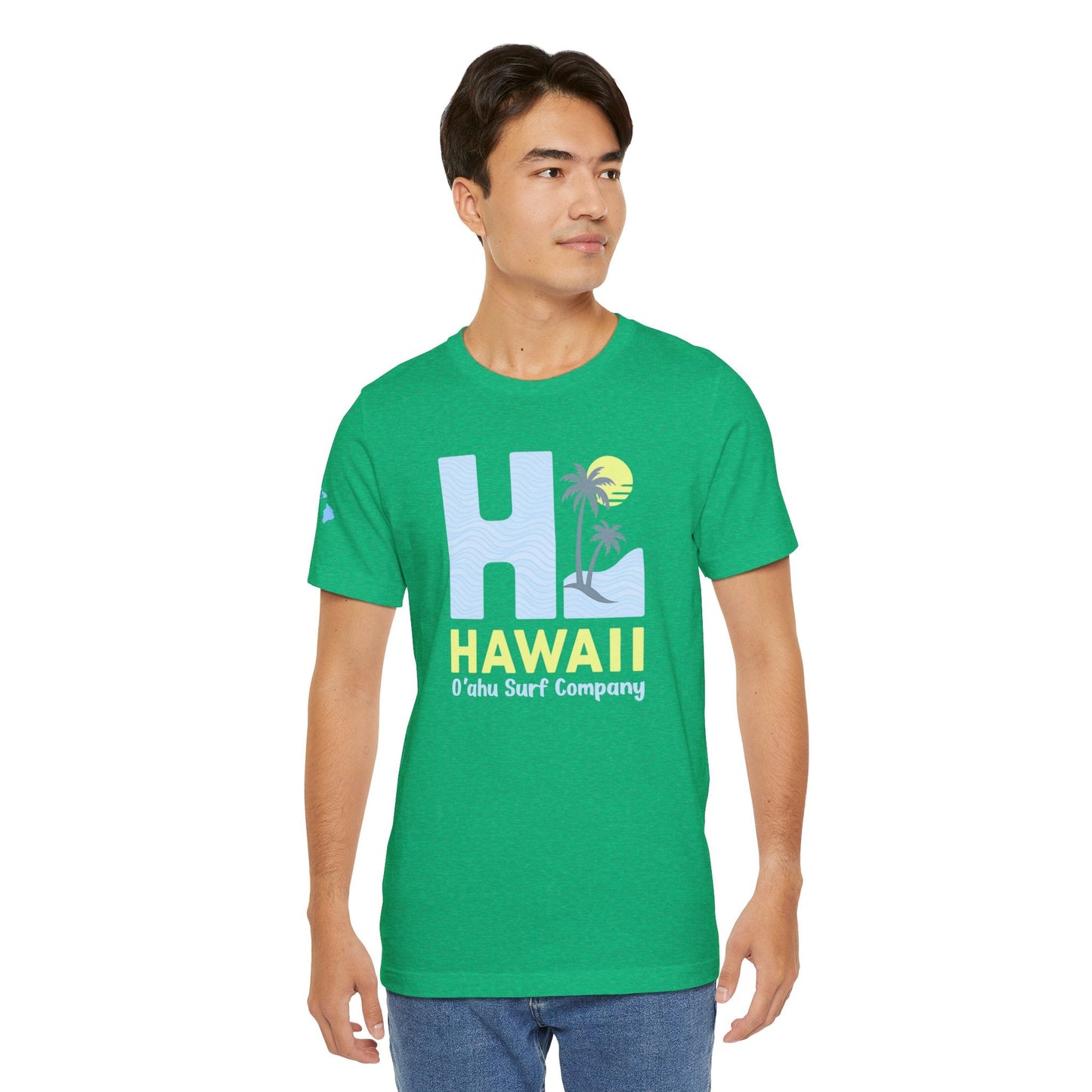 HI Hawaii Mens Island Style Tee - O'ahu Surf Company