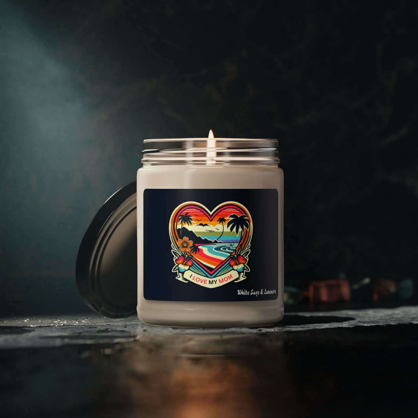 I Love My Mom Scented Candle, 9oz - O'ahu Surf Company