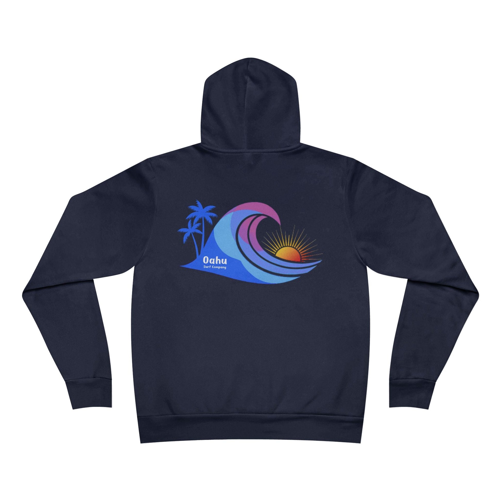 Island Wave Womens Hoodie Island Style Sweatshirt O’ahu Surf Company Hawaii - O'ahu Surf Company