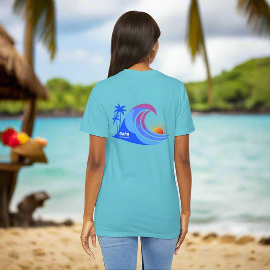 Island Wave Women’s Tee – O’ahu Surf Company Hawaii Surf Shirt - O'ahu Surf Company