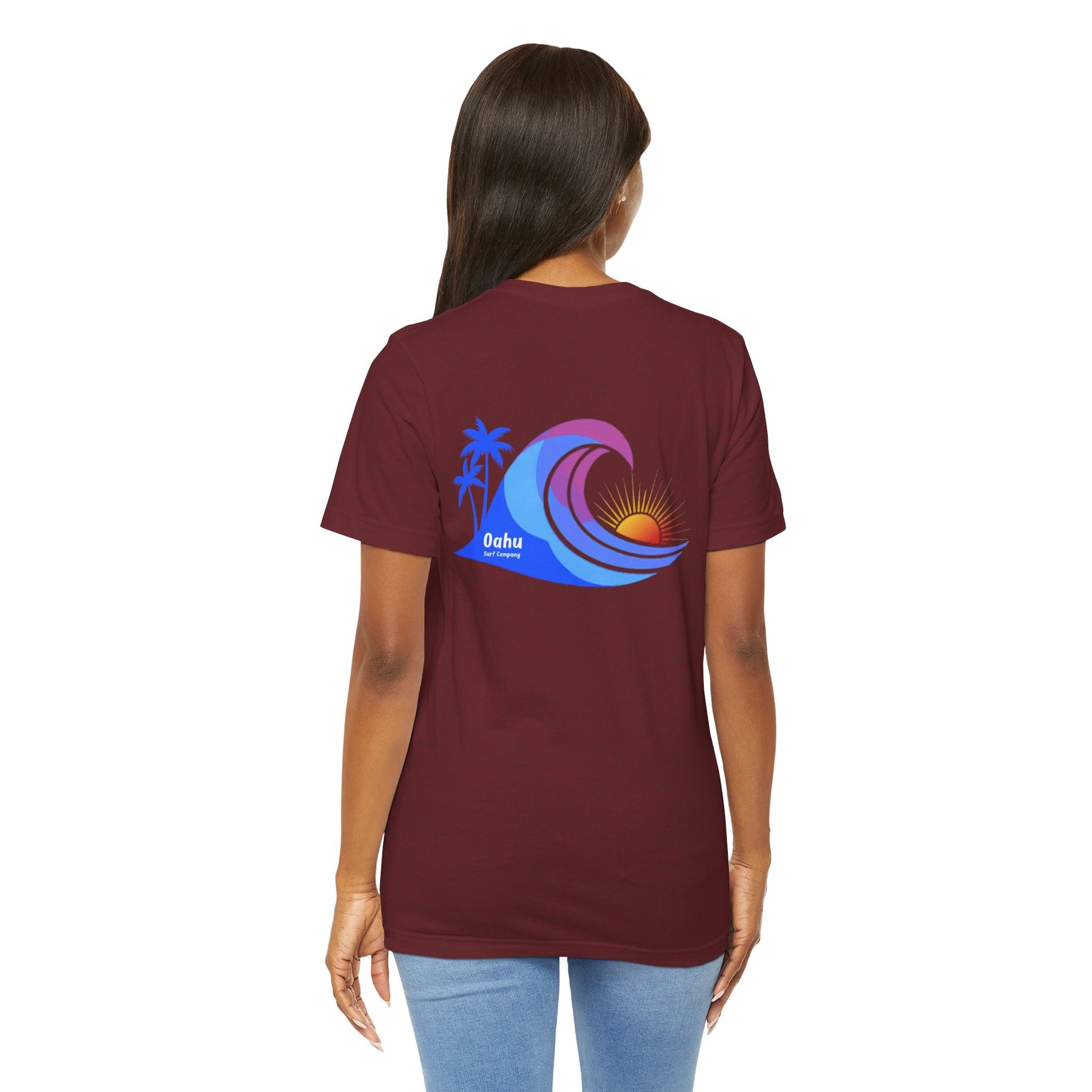 Island Wave Women’s Tee – O’ahu Surf Company Hawaii Surf Shirt - O'ahu Surf Company