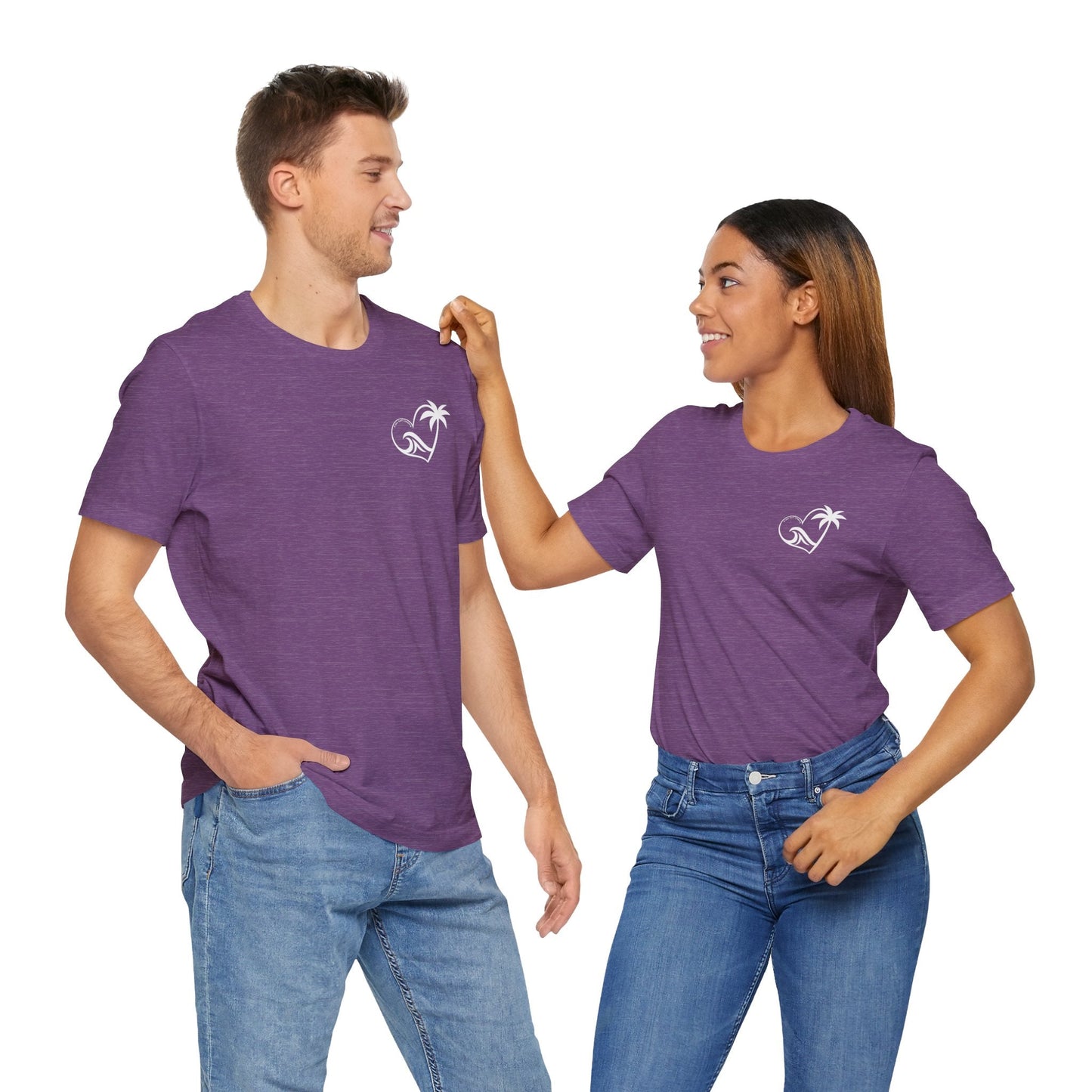 Island Wave Women’s Tee White Logo – O’ahu Surf Company Hawaii Surf Shirt - O'ahu Surf Company