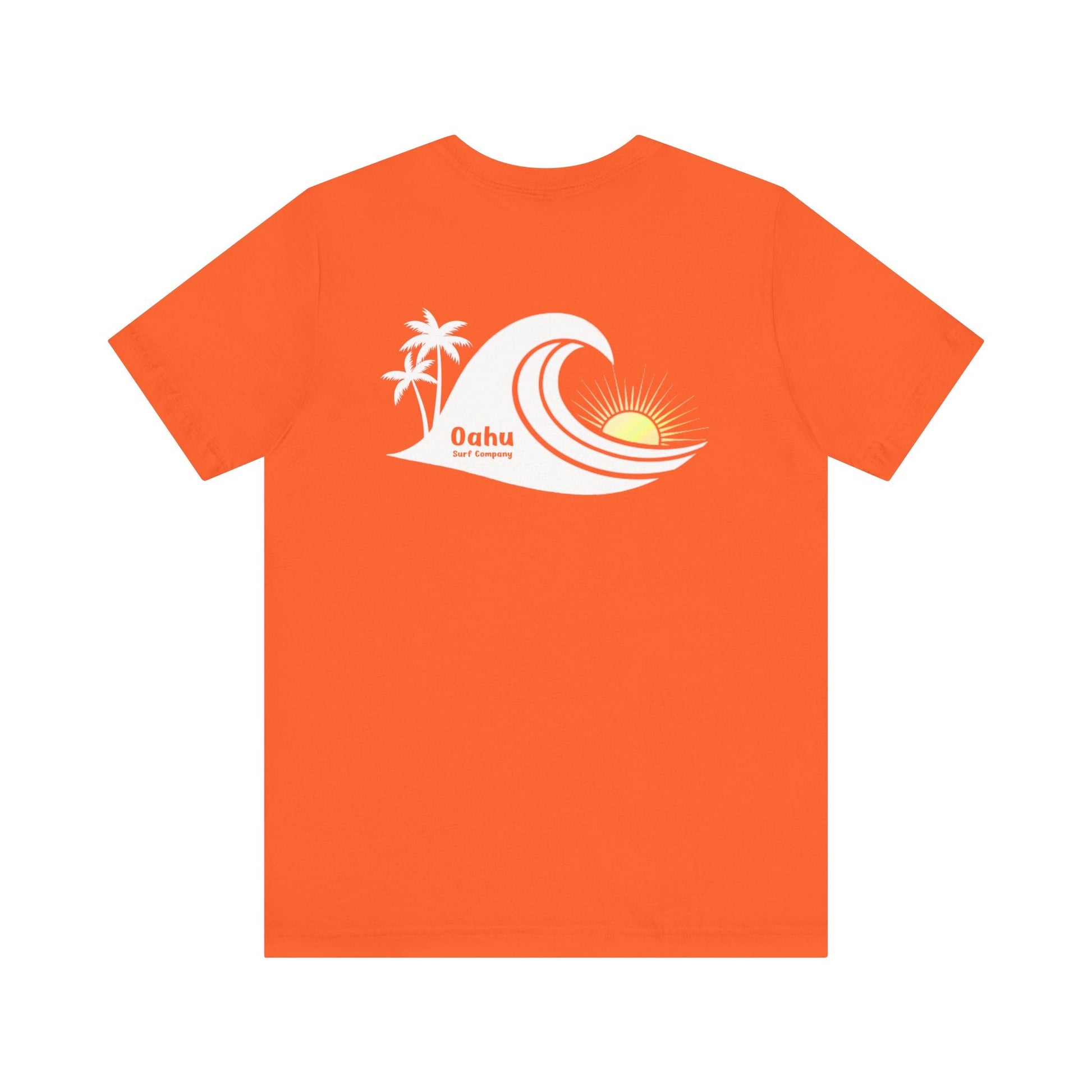 Island Wave Women’s Tee White Logo – O’ahu Surf Company Hawaii Surf Shirt - O'ahu Surf Company