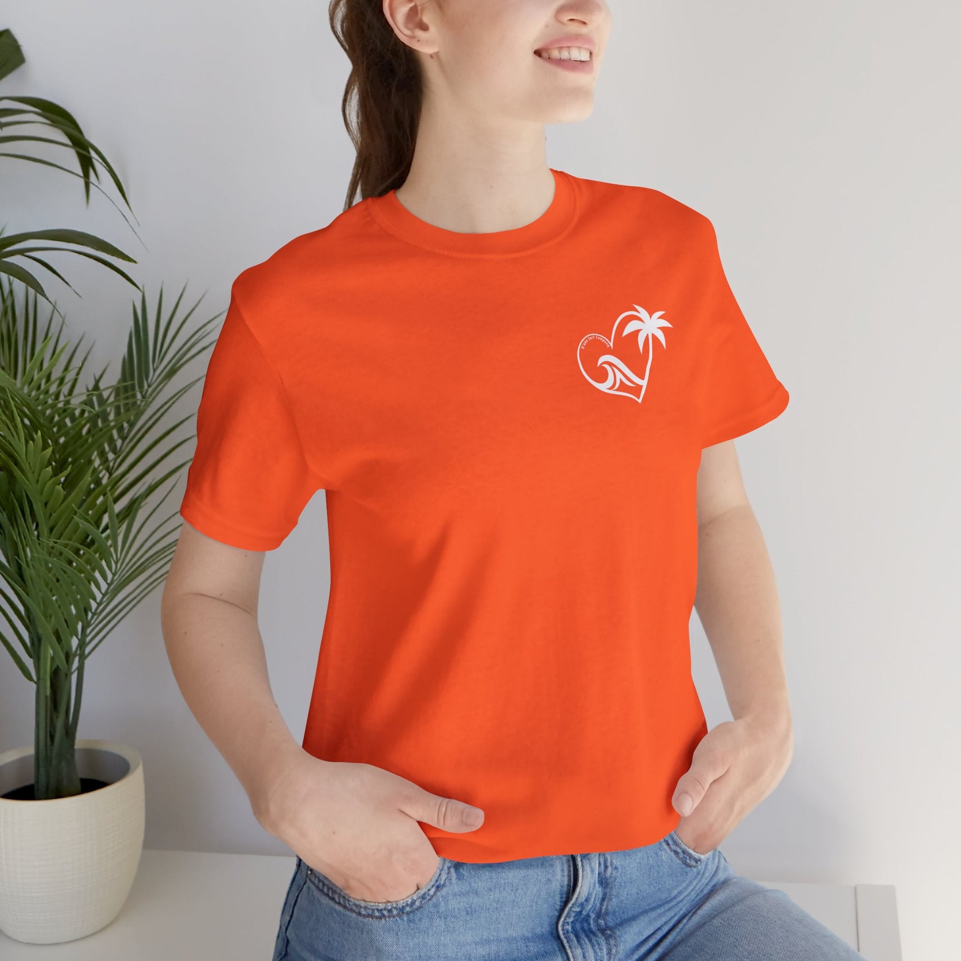 Island Wave Women’s Tee White Logo – O’ahu Surf Company Hawaii Surf Shirt - O'ahu Surf Company