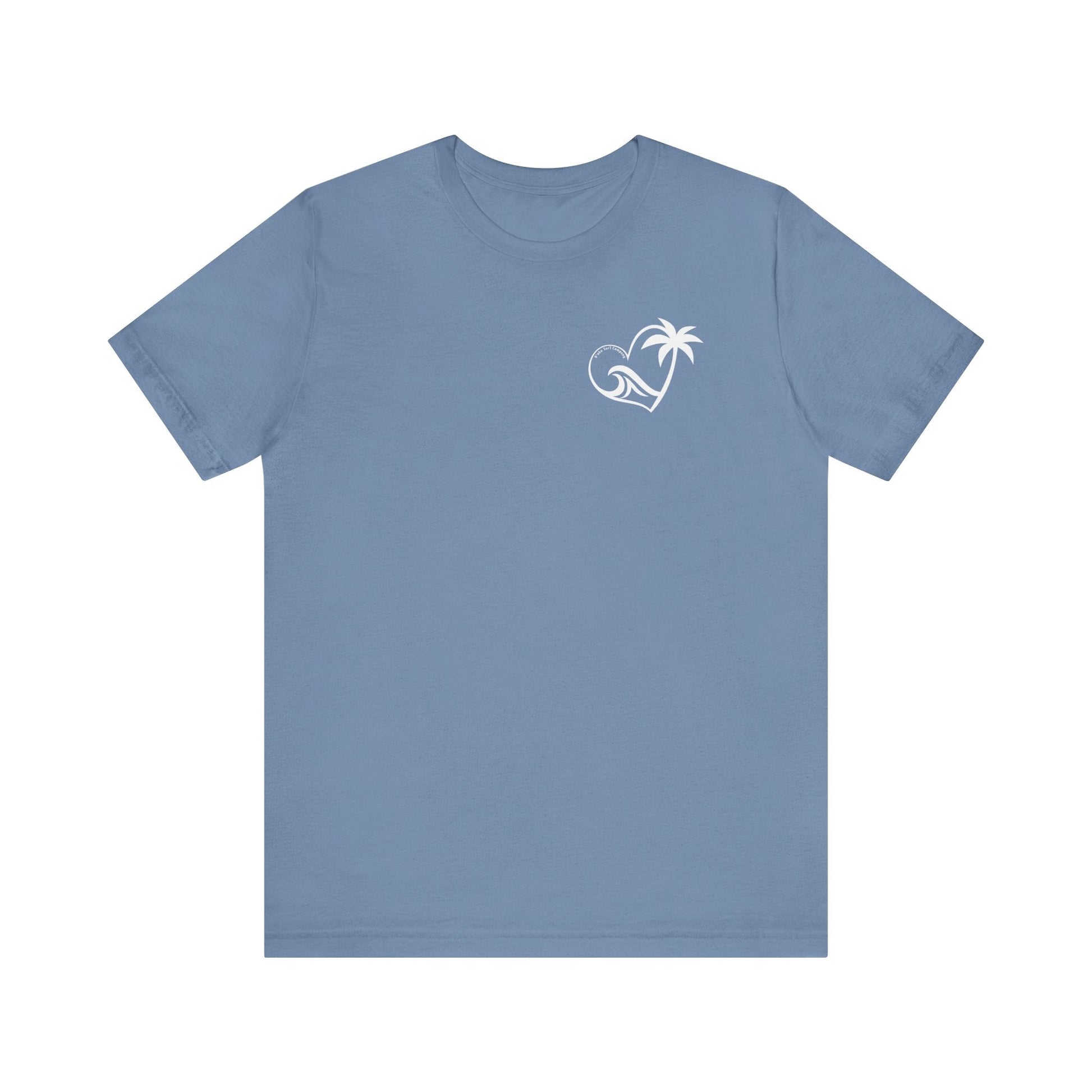 Island Wave Women’s Tee White Logo – O’ahu Surf Company Hawaii Surf Shirt - O'ahu Surf Company