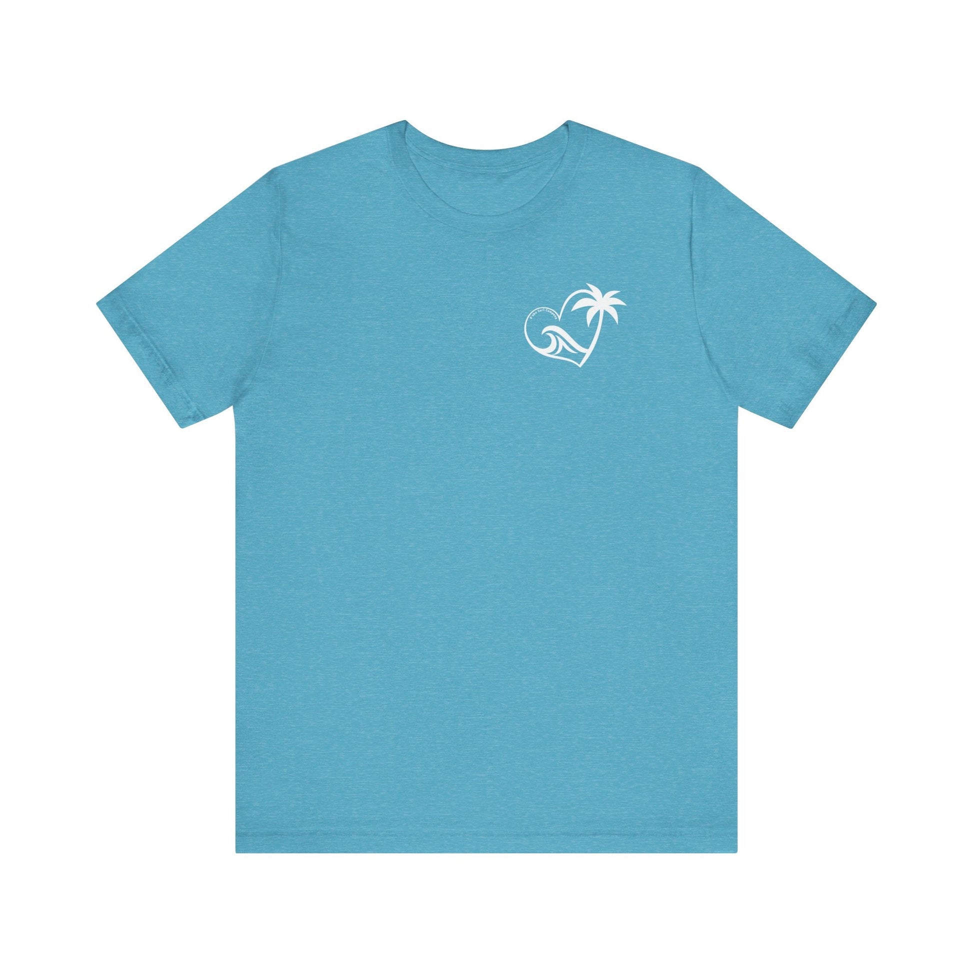 Island Wave Women’s Tee White Logo – O’ahu Surf Company Hawaii Surf Shirt - O'ahu Surf Company