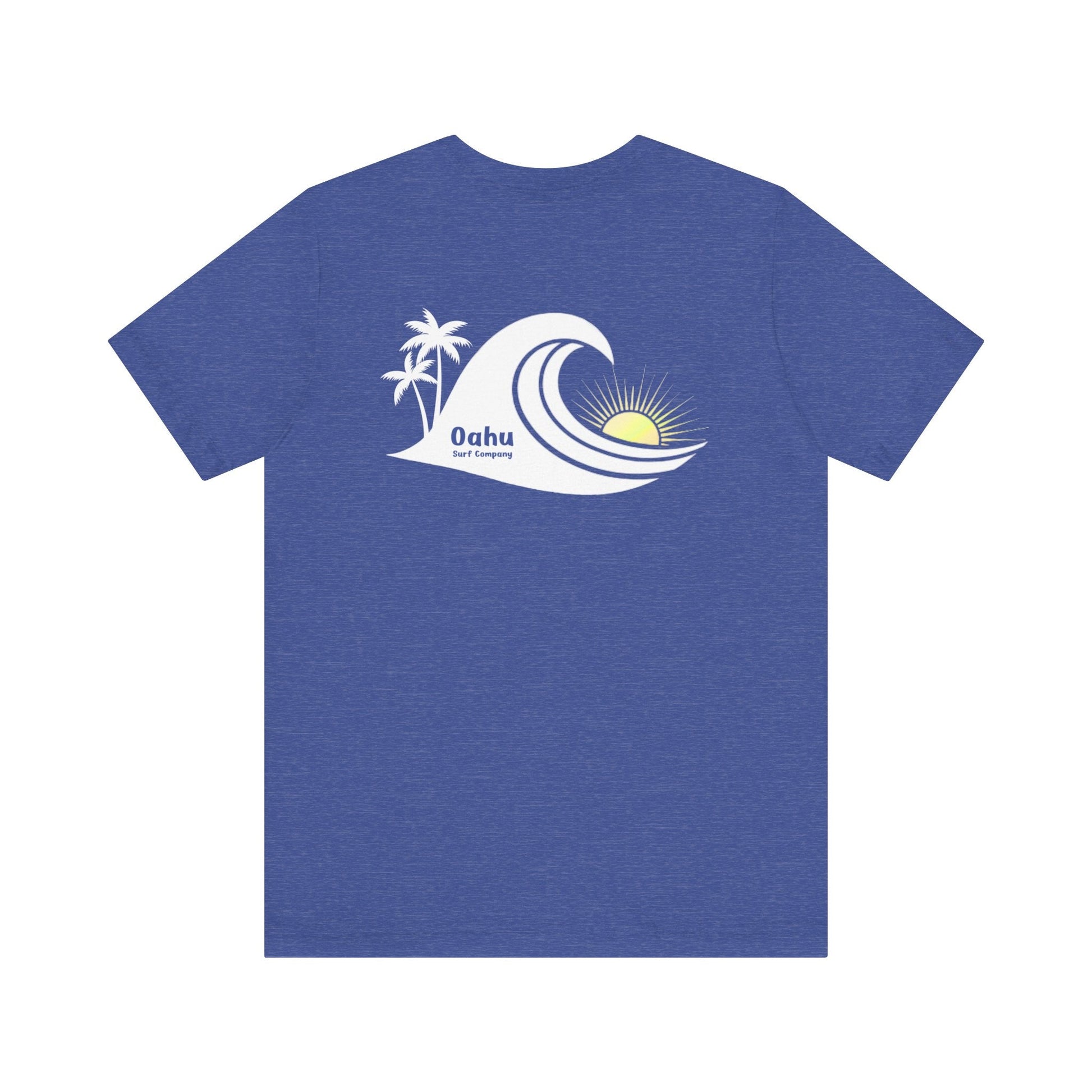 Island Wave Women’s Tee White Logo – O’ahu Surf Company Hawaii Surf Shirt - O'ahu Surf Company