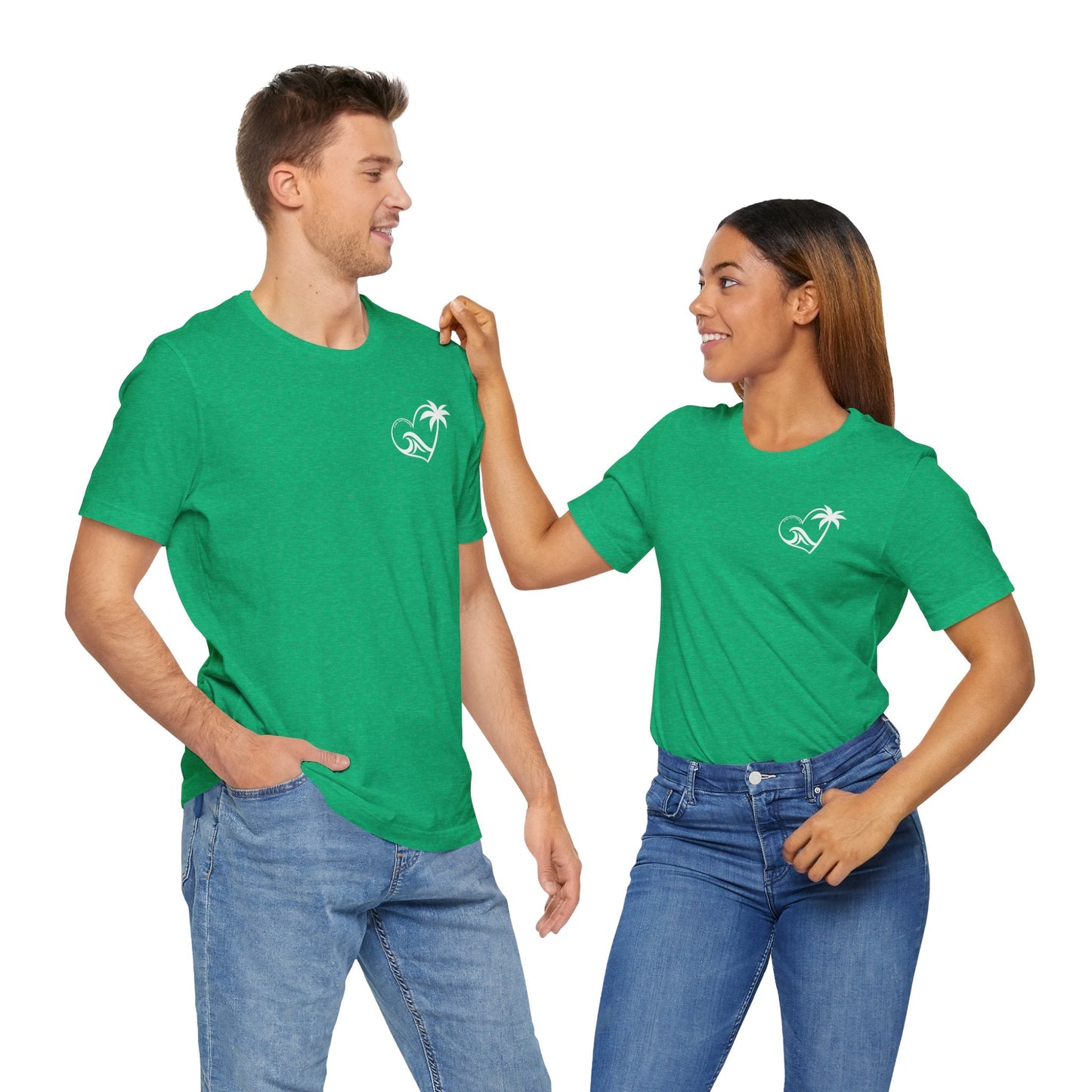 Island Wave Women’s Tee White Logo – O’ahu Surf Company Hawaii Surf Shirt - O'ahu Surf Company