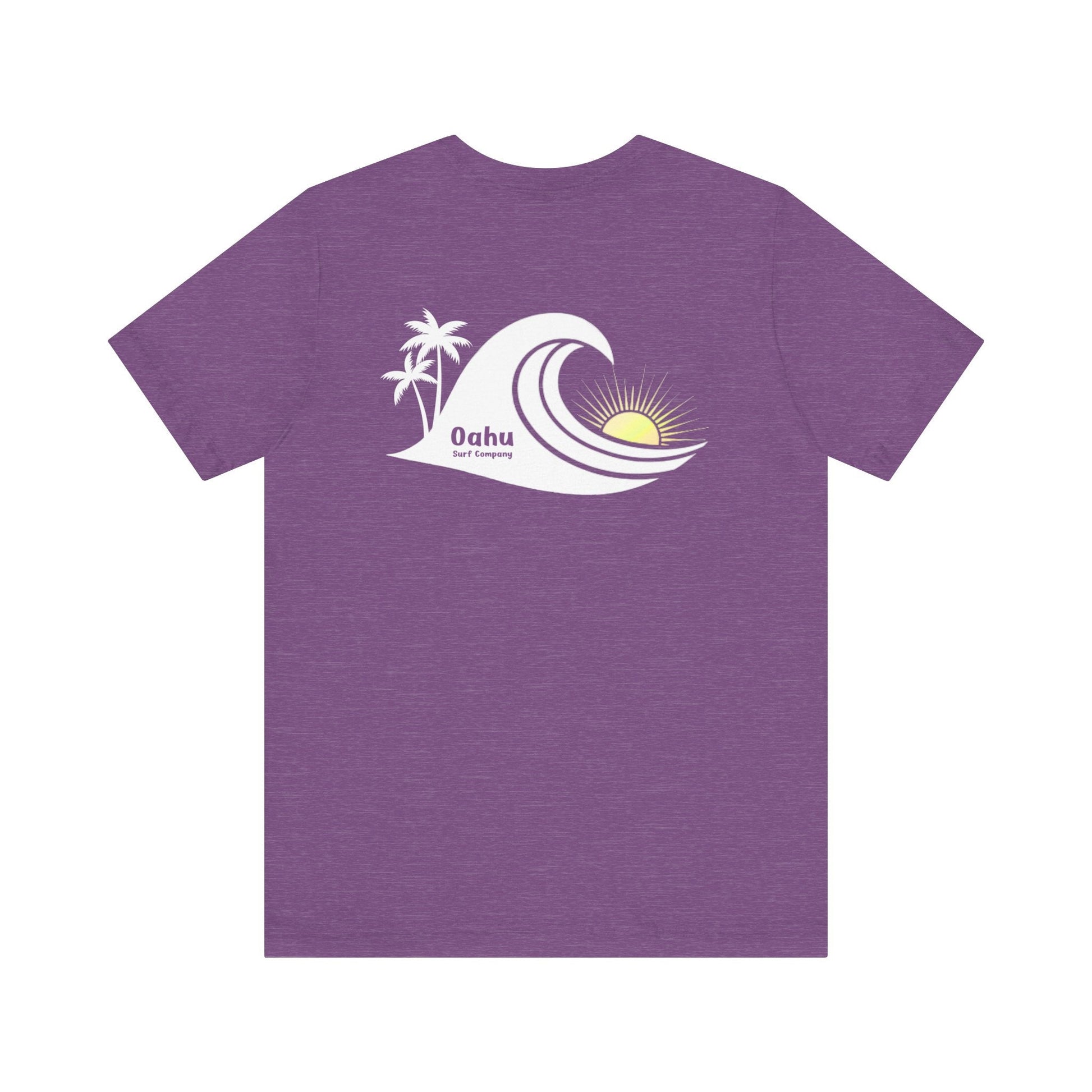 Island Wave Women’s Tee White Logo – O’ahu Surf Company Hawaii Surf Shirt - O'ahu Surf Company