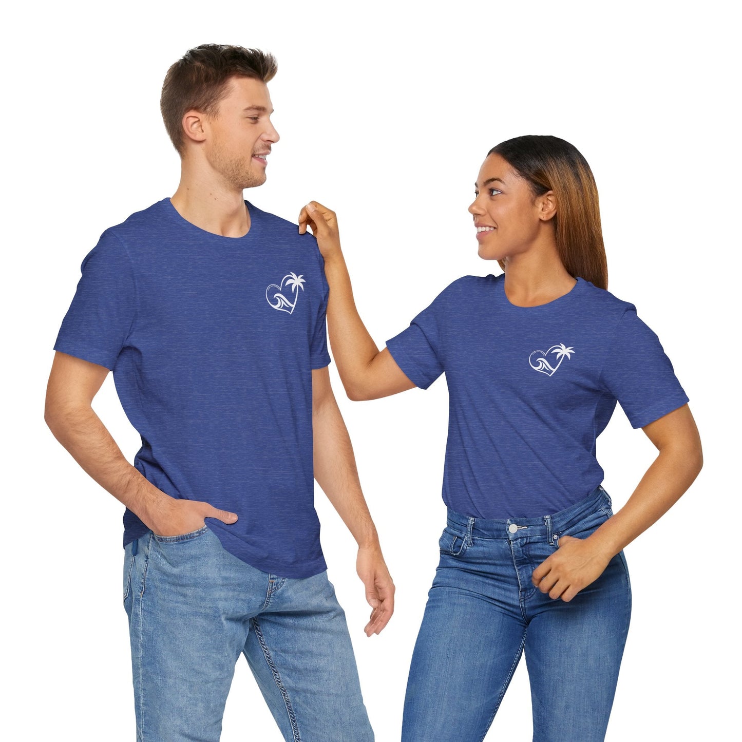 Island Wave Women’s Tee White Logo – O’ahu Surf Company Hawaii Surf Shirt - O'ahu Surf Company