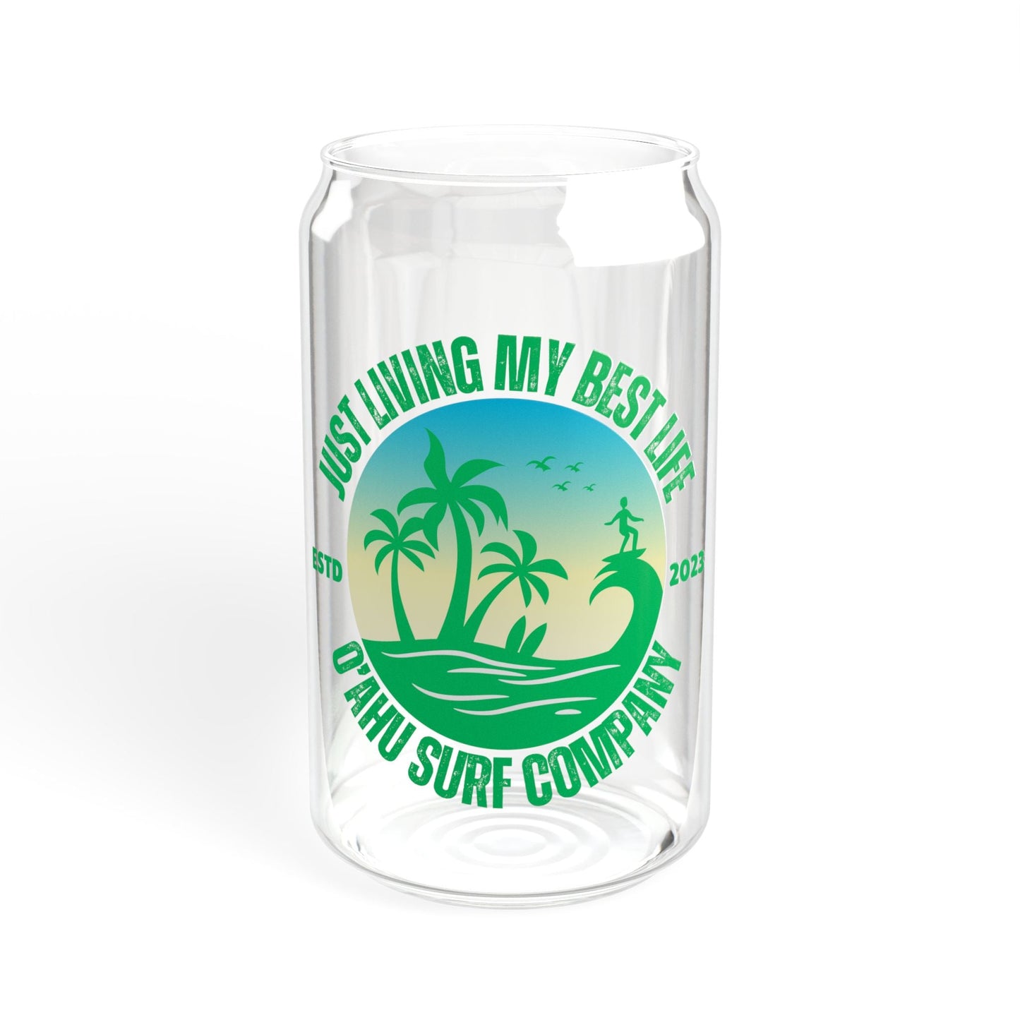Living My Best Life Oahu Surf Sipper Glass - O'ahu Surf Company