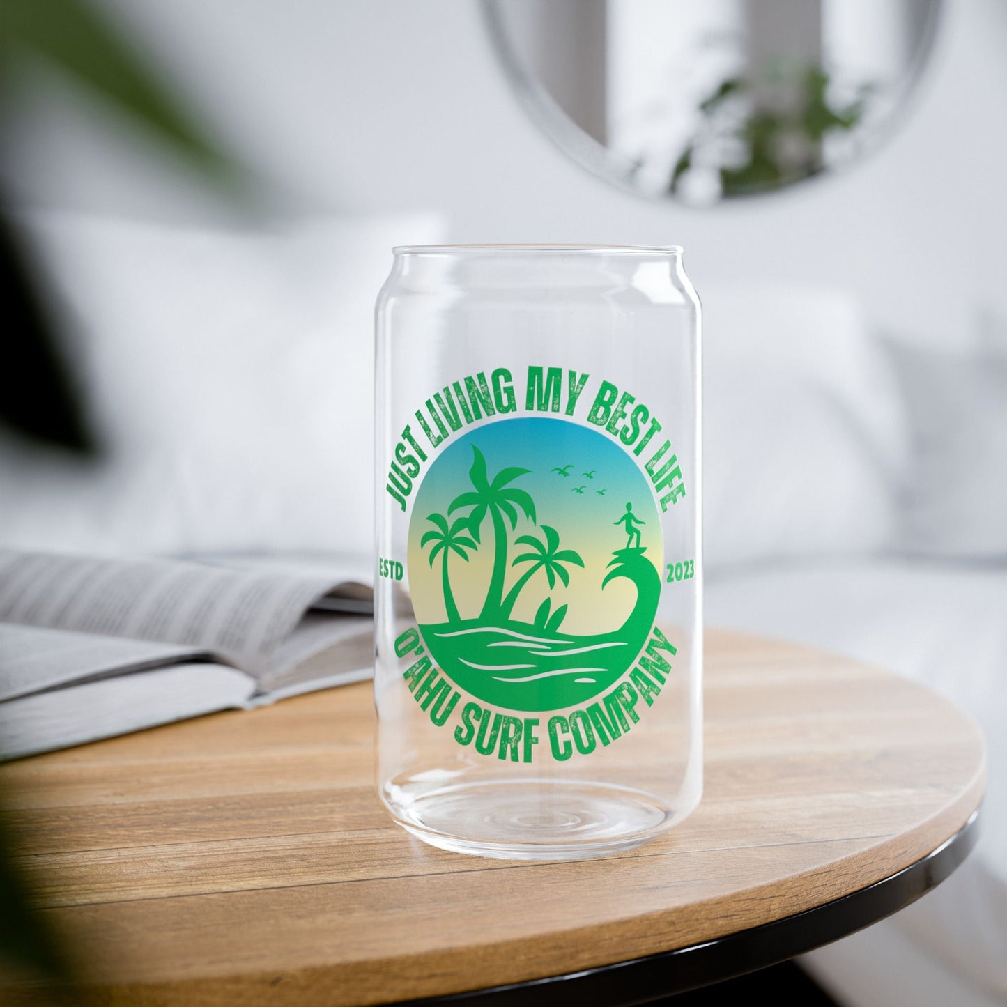 Living My Best Life Oahu Surf Sipper Glass - O'ahu Surf Company