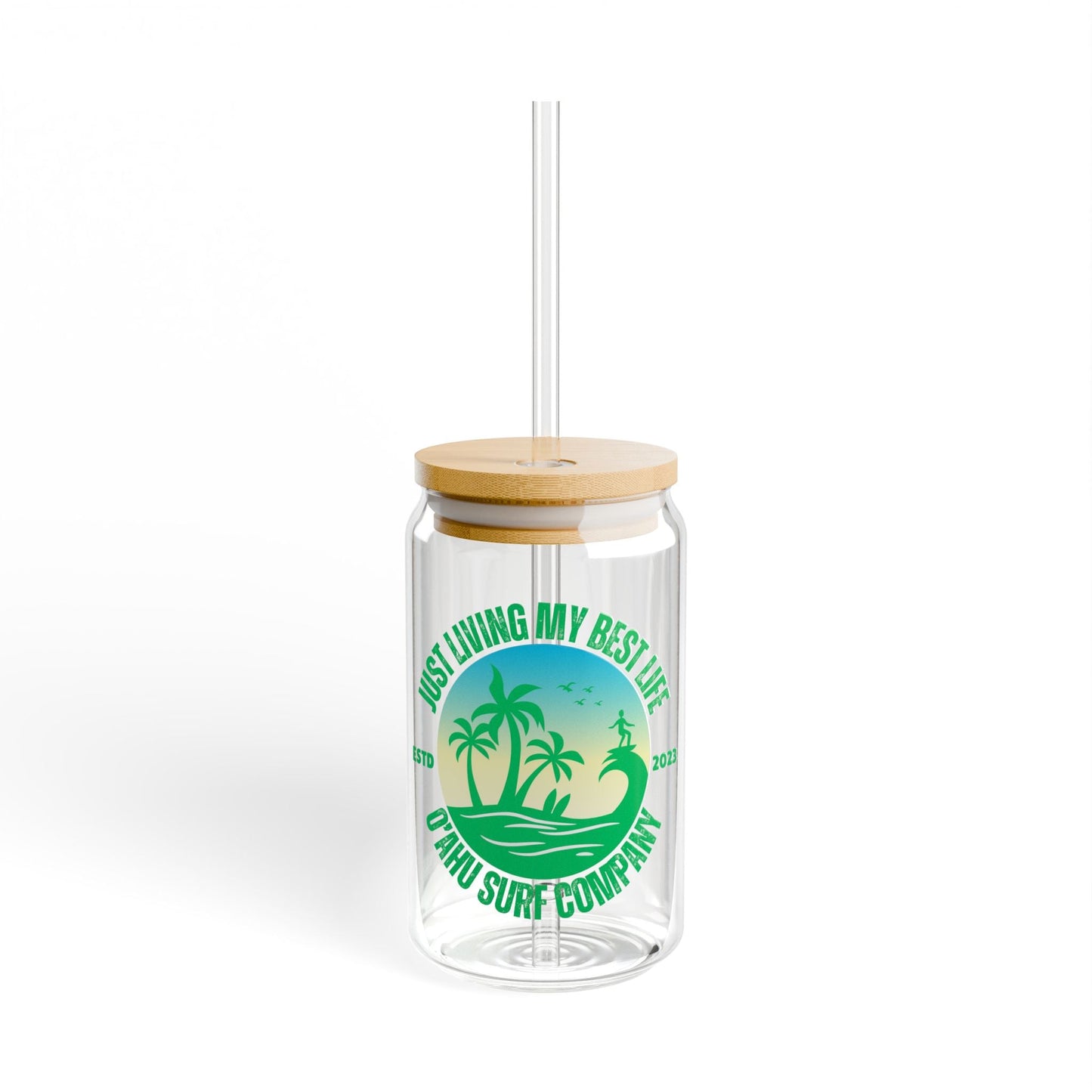 Living My Best Life Oahu Surf Sipper Glass - O'ahu Surf Company