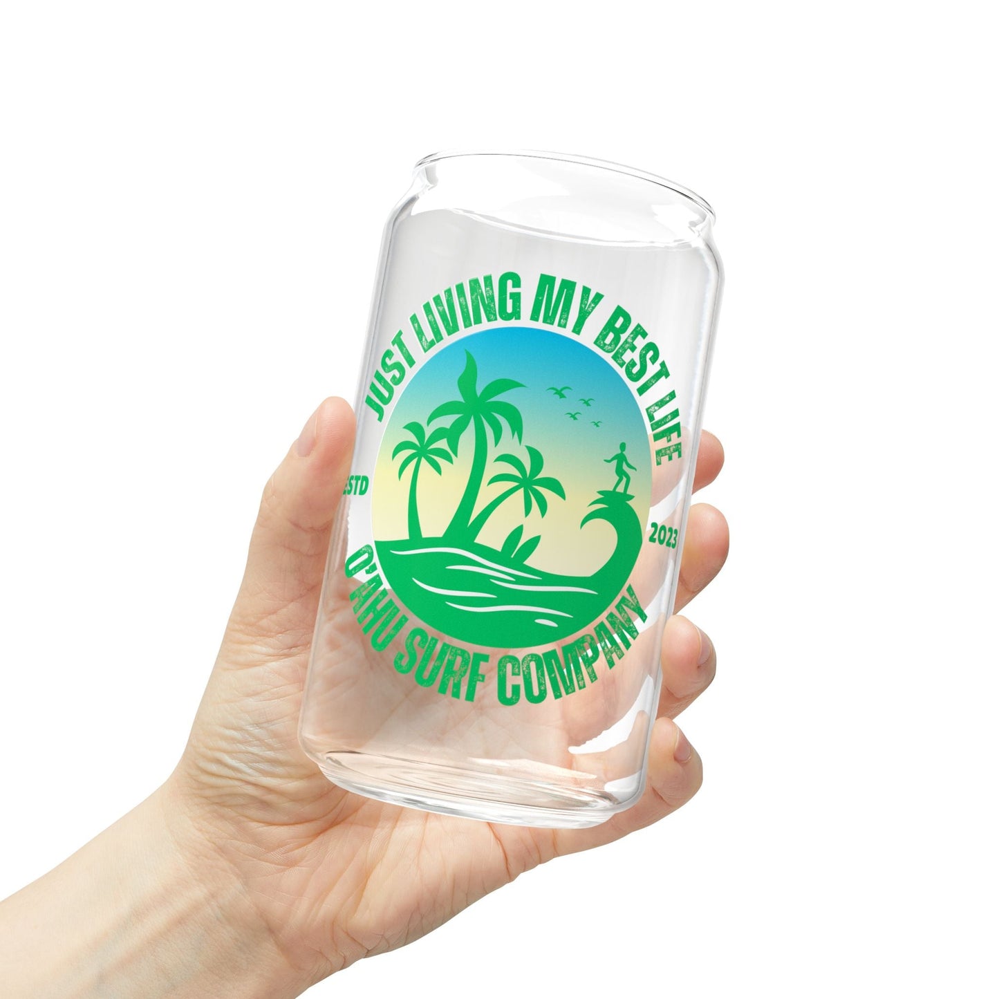 Living My Best Life Oahu Surf Sipper Glass - O'ahu Surf Company