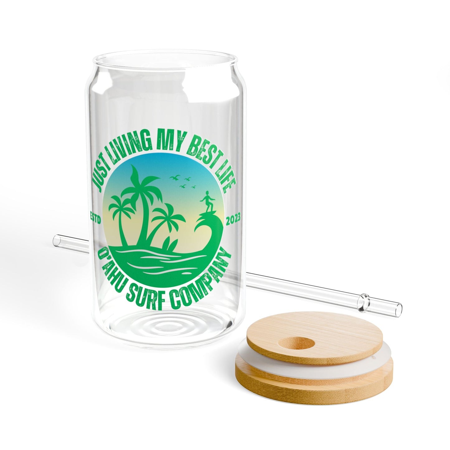 Living My Best Life Oahu Surf Sipper Glass - O'ahu Surf Company