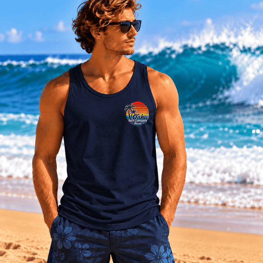 Men's Retro Aloha Hawaii Tank Top - O'ahu Surf Company