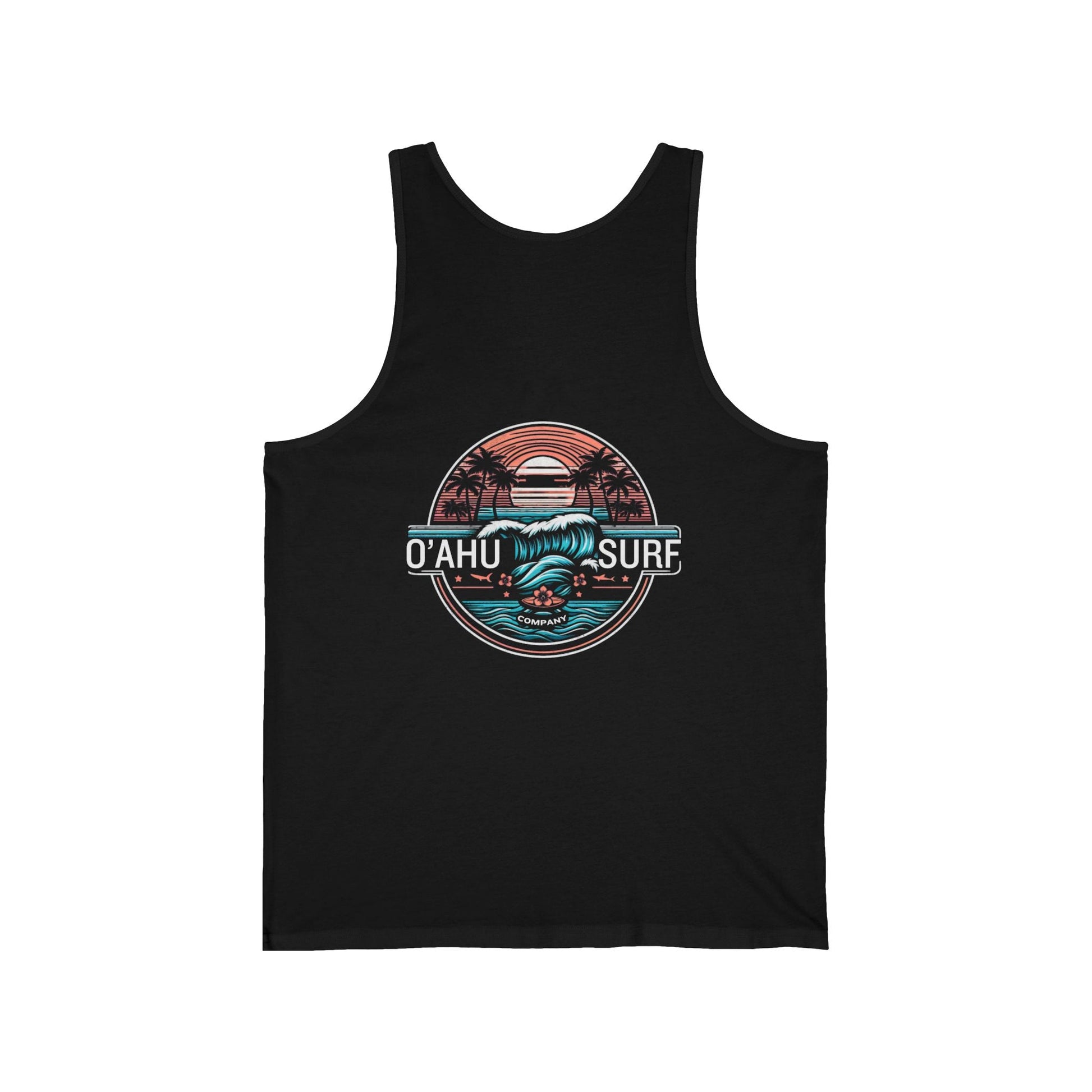 Men's Surf Tank Top Oahu Hawaii Ocean Wave - O'ahu Surf Company