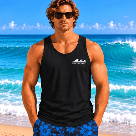 Men's Waikiki Beach Hawaii Tank Top - O'ahu Surf Company
