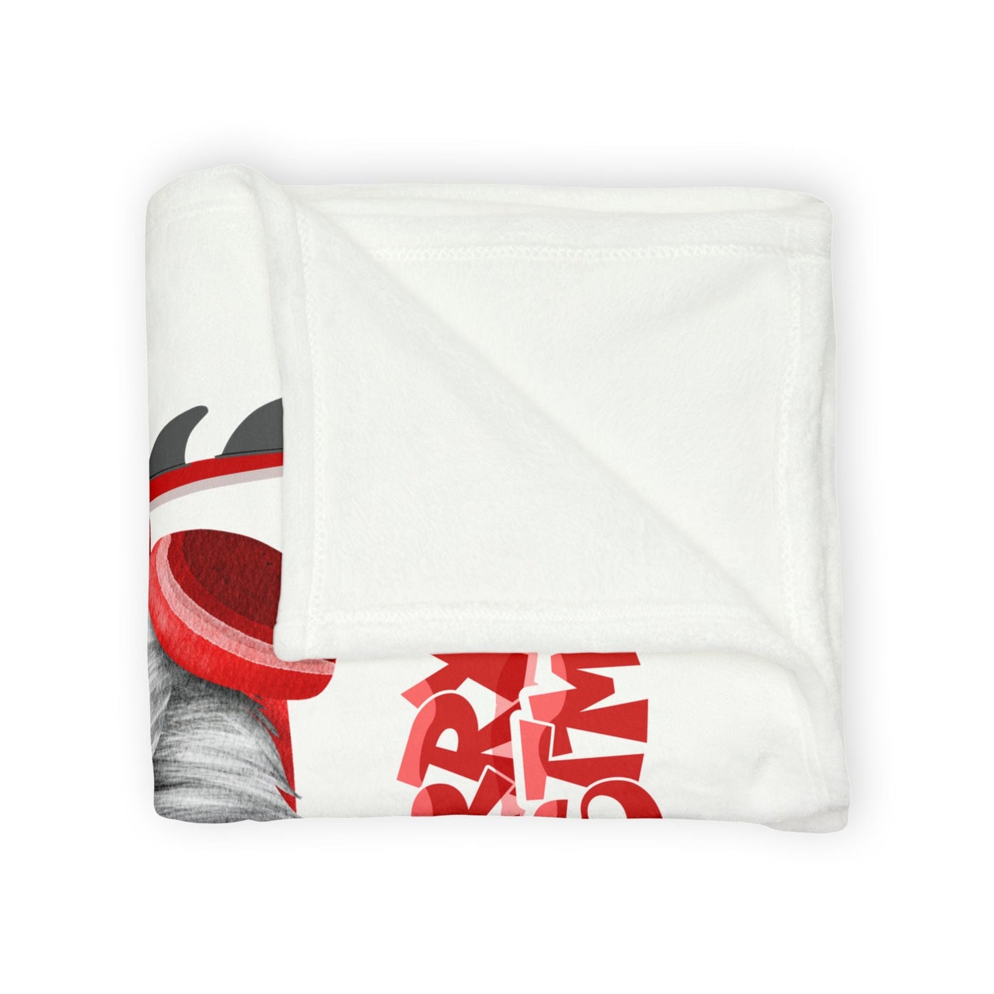 Merry Christmas Gnome Surfer Fleece Throw Blanket - O'ahu Surf Company