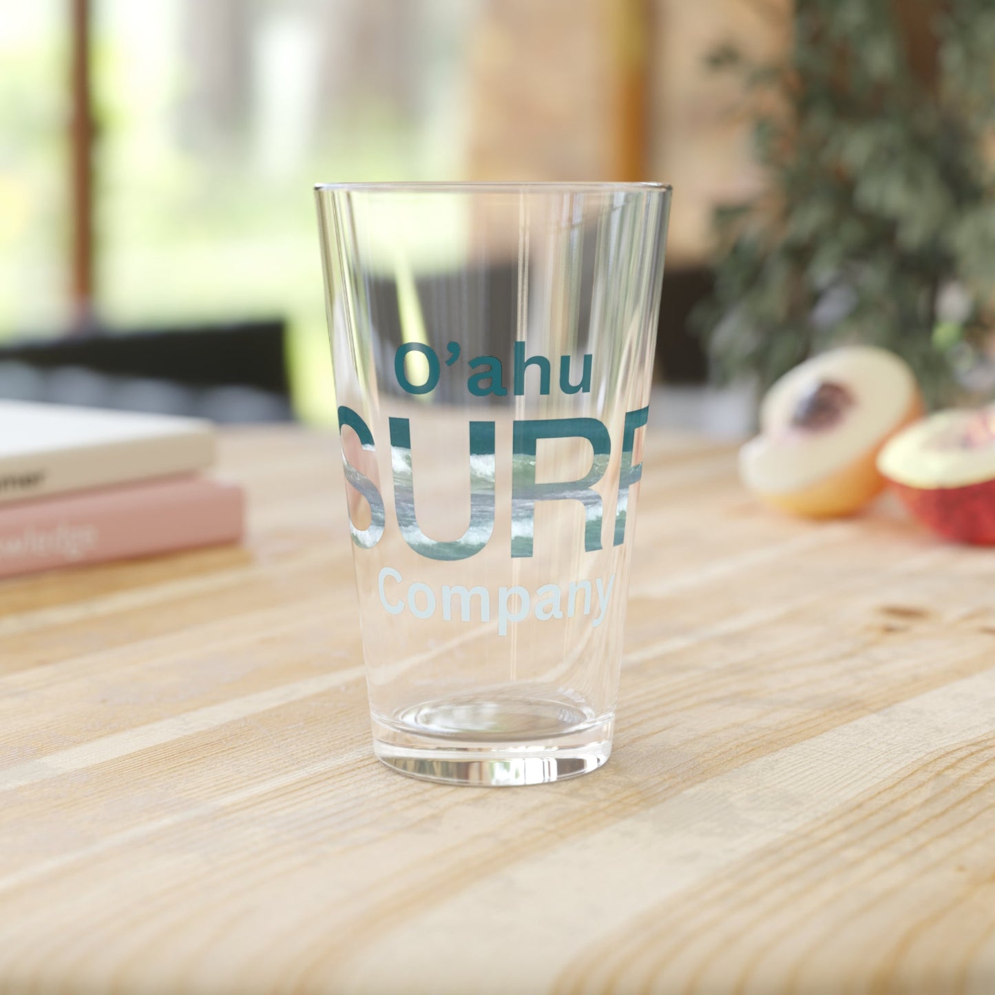 O'ahu Surf Company Ocean Wave Pint Glass - O'ahu Surf Company