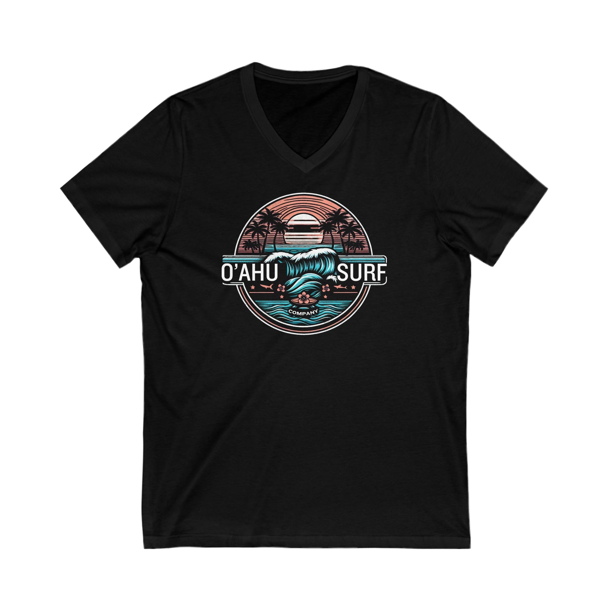 Ocean Wave V-Neck T-Shirt - O'ahu Surf Company