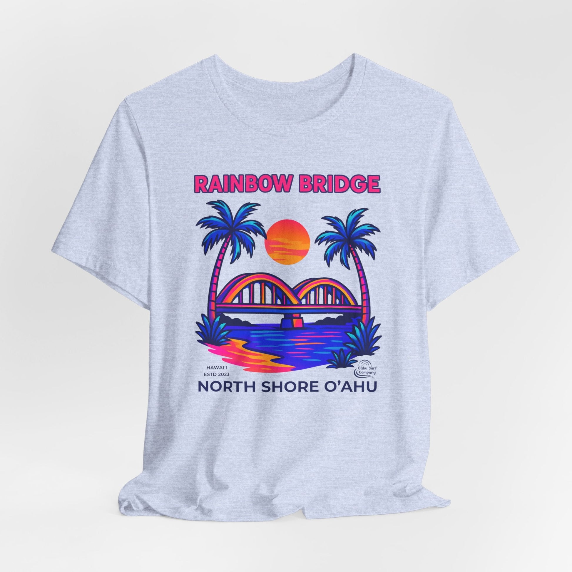 Rainbow Bridge Haleiwa North Shore Oahu Hawaii T-Shirt - O'ahu Surf Company