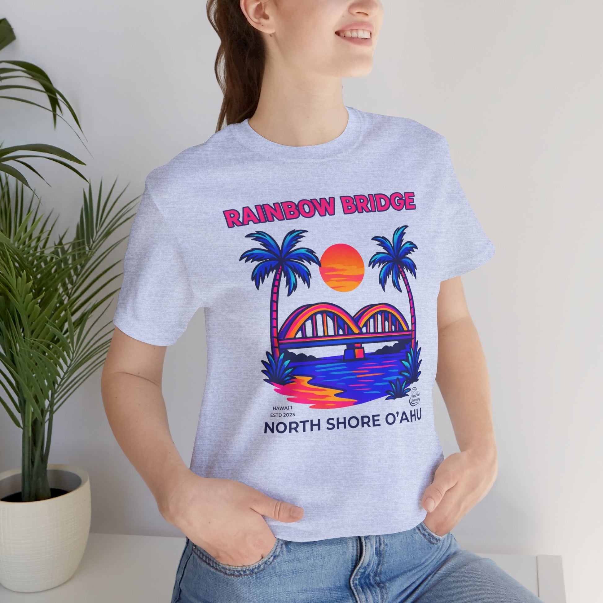 Rainbow Bridge Haleiwa North Shore Oahu Hawaii T-Shirt - O'ahu Surf Company