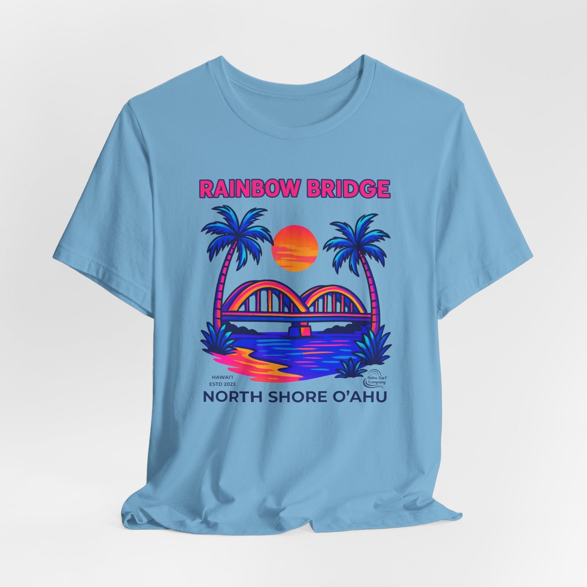 Rainbow Bridge Haleiwa North Shore Oahu Hawaii T-Shirt - O'ahu Surf Company